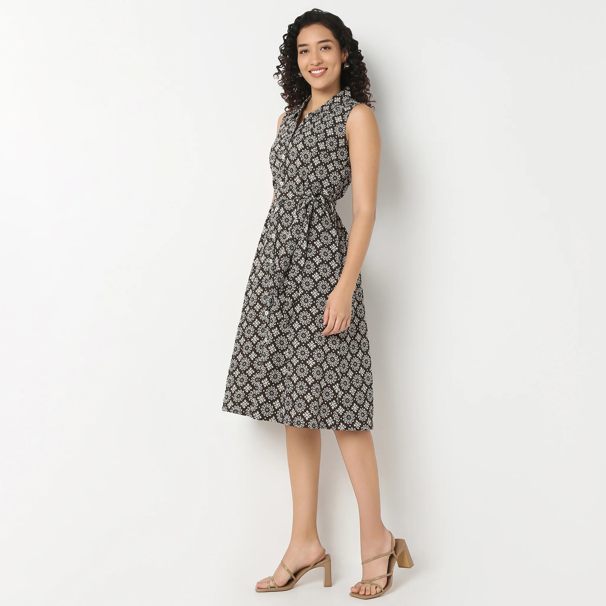 Belted Shirt Dress - Image 5