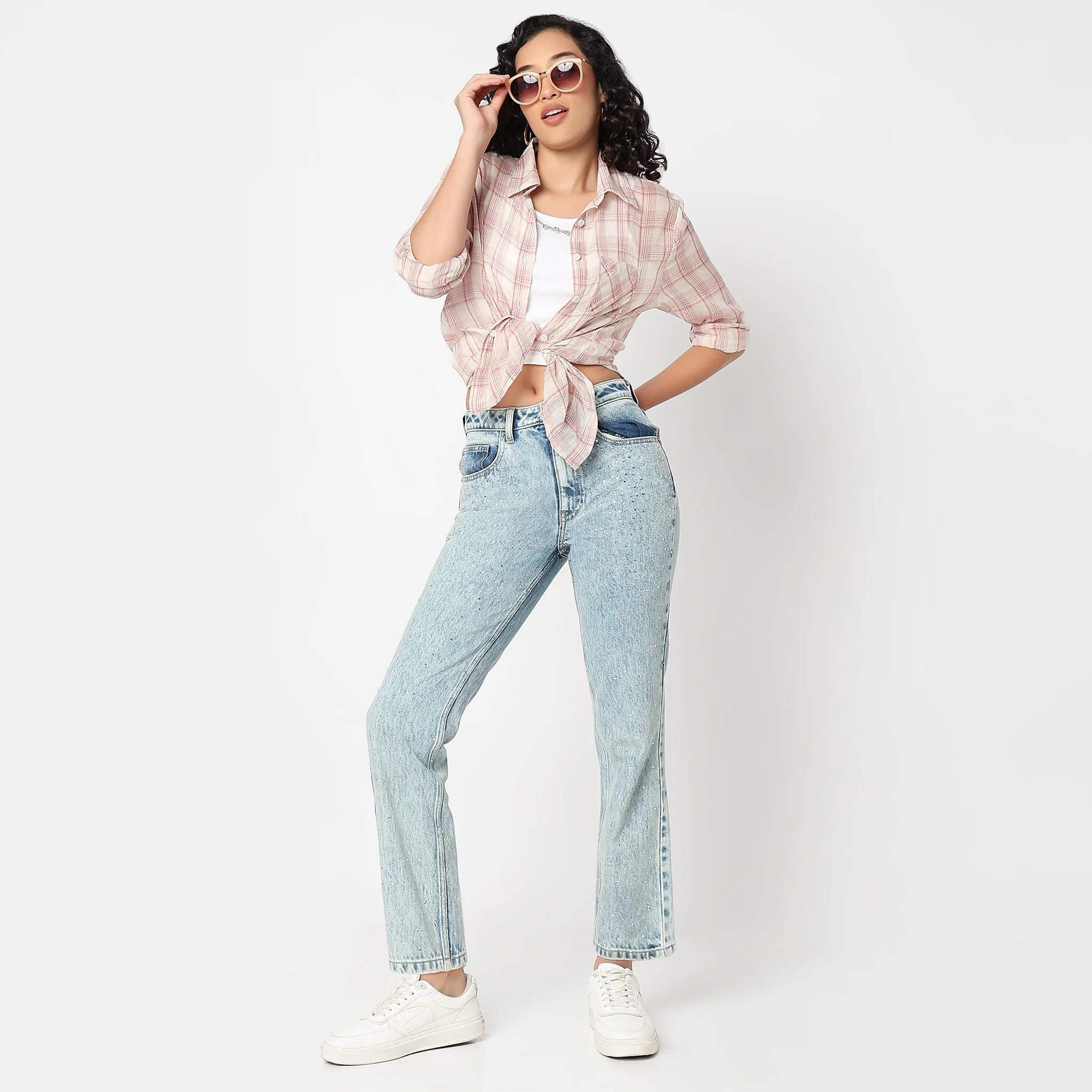 Betty Checkered Shirt With Inner - Image 2