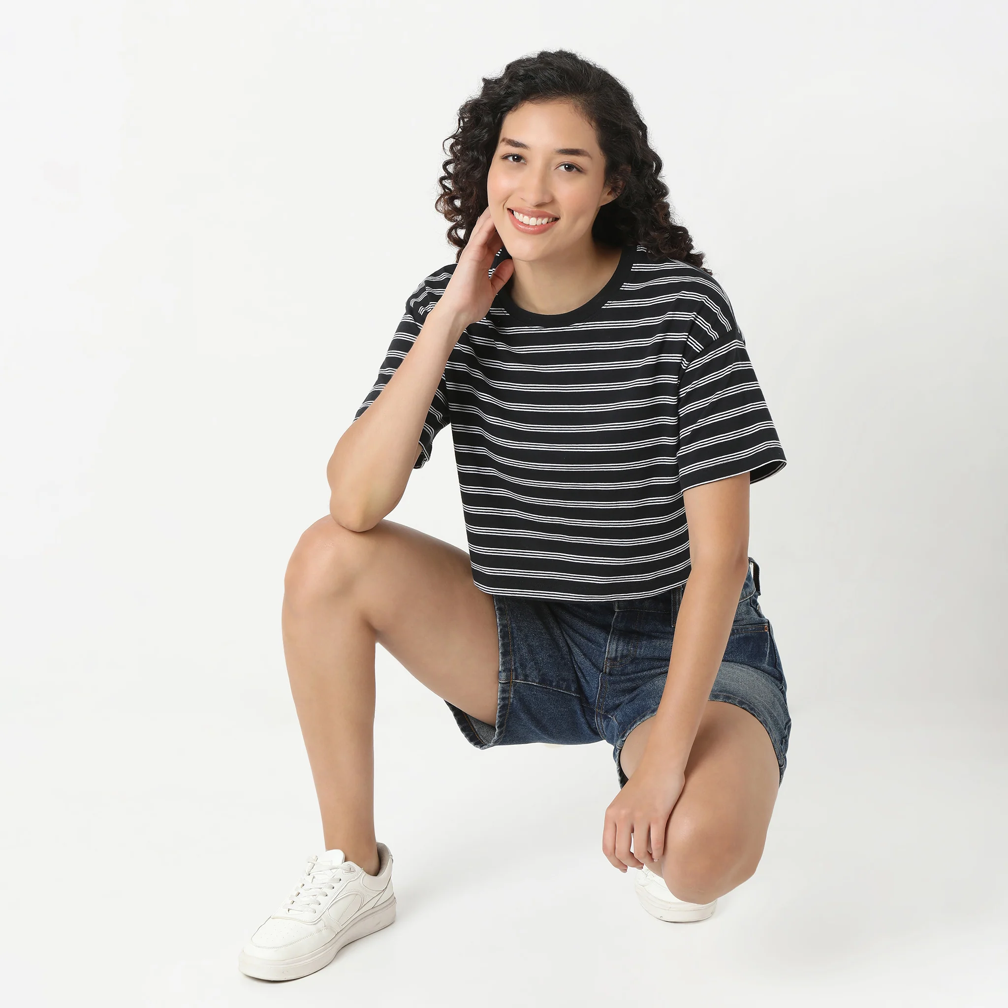 Striped Crop T-Shirt