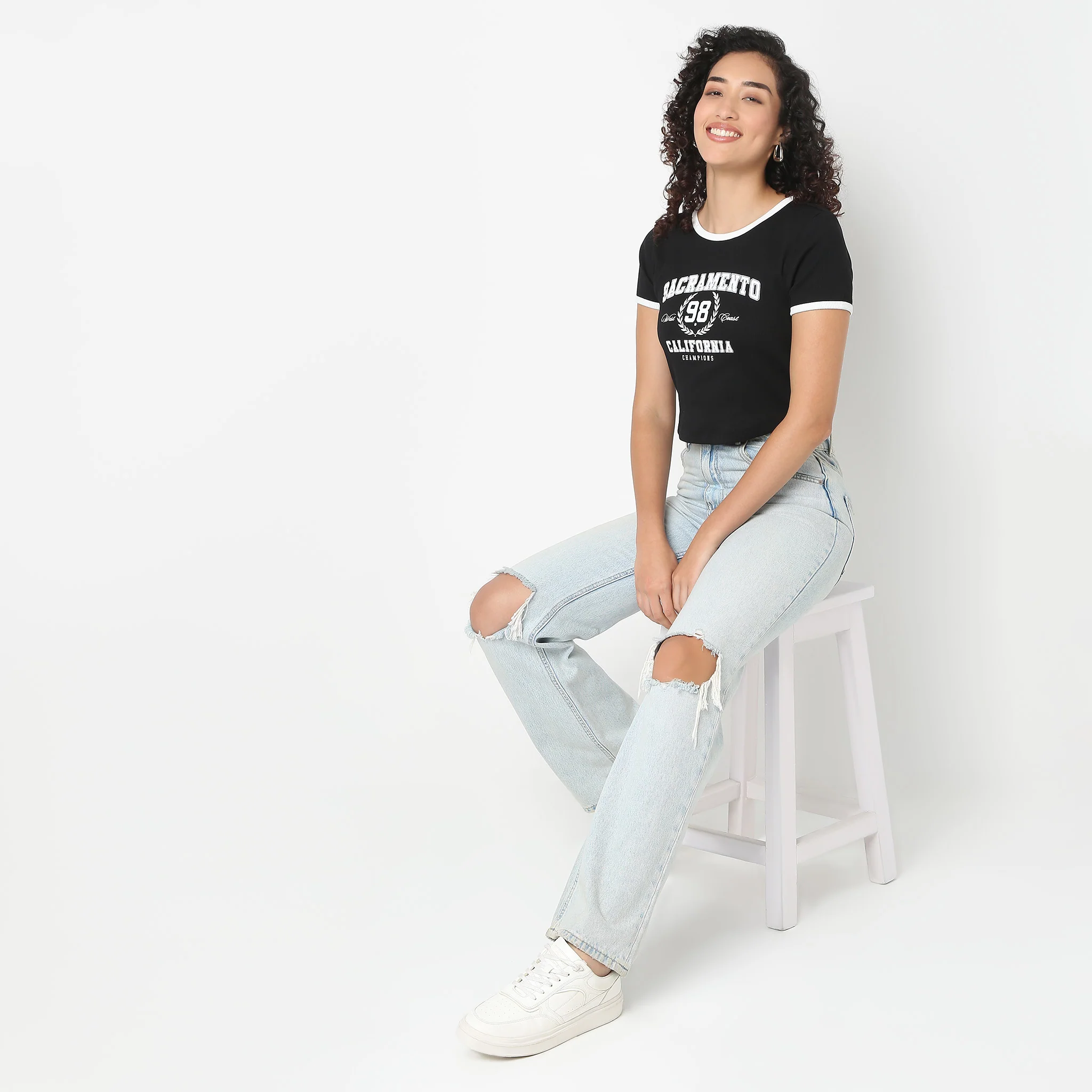 Betty Front Print Graphic Tee