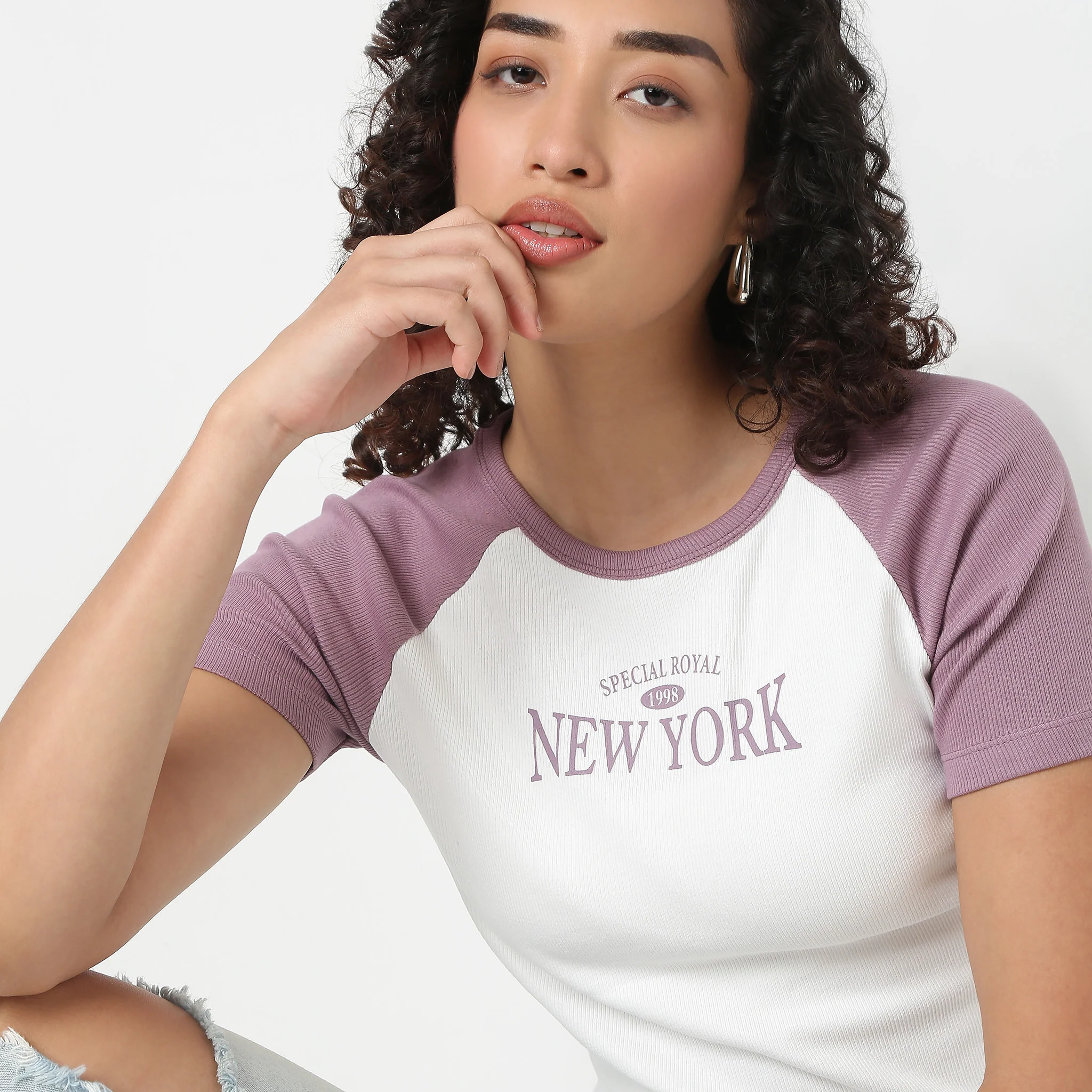 Betty Graphic Tee With Fitted Raglan - Image 4