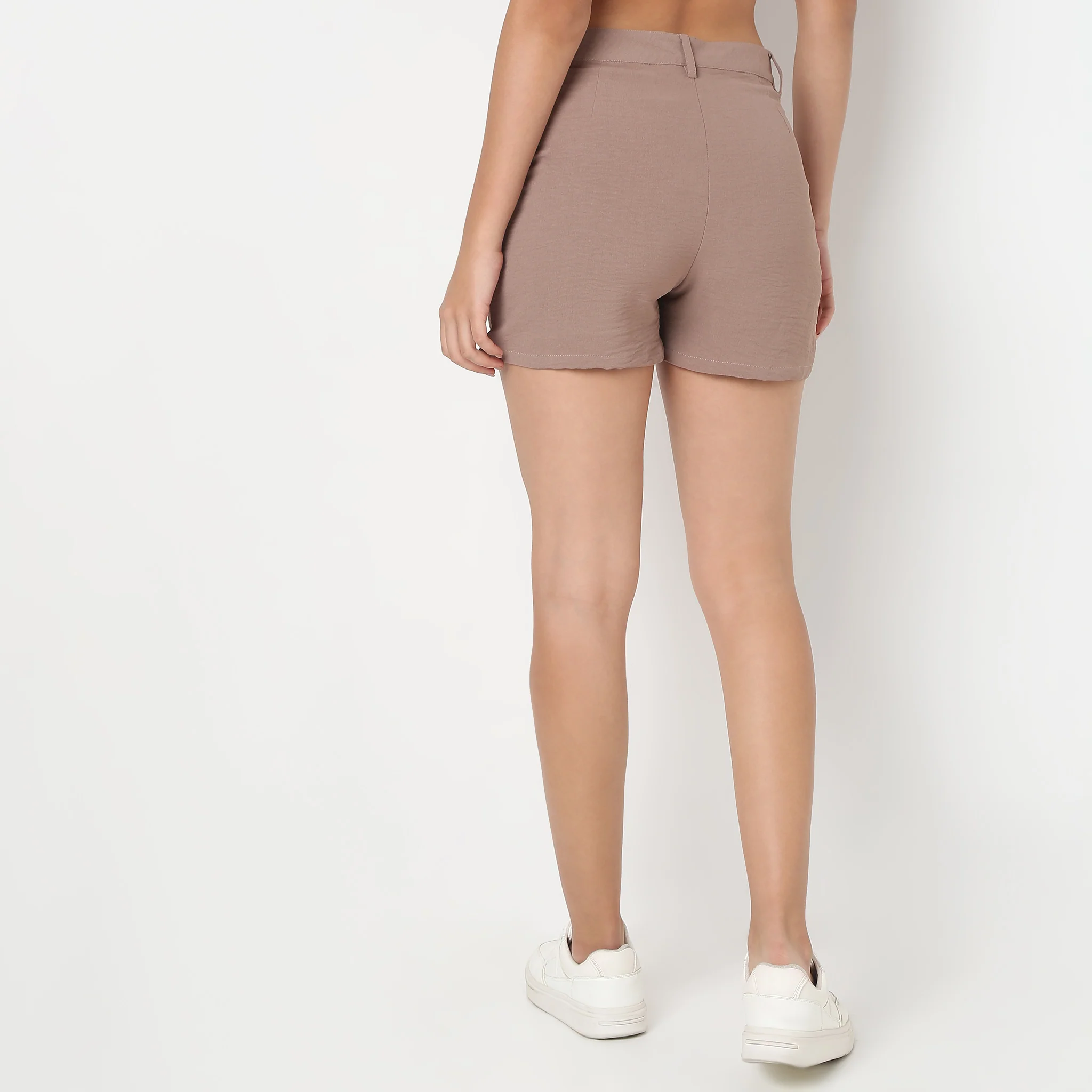 Betty Shorts With Pleated Detail At Waist - Image 8