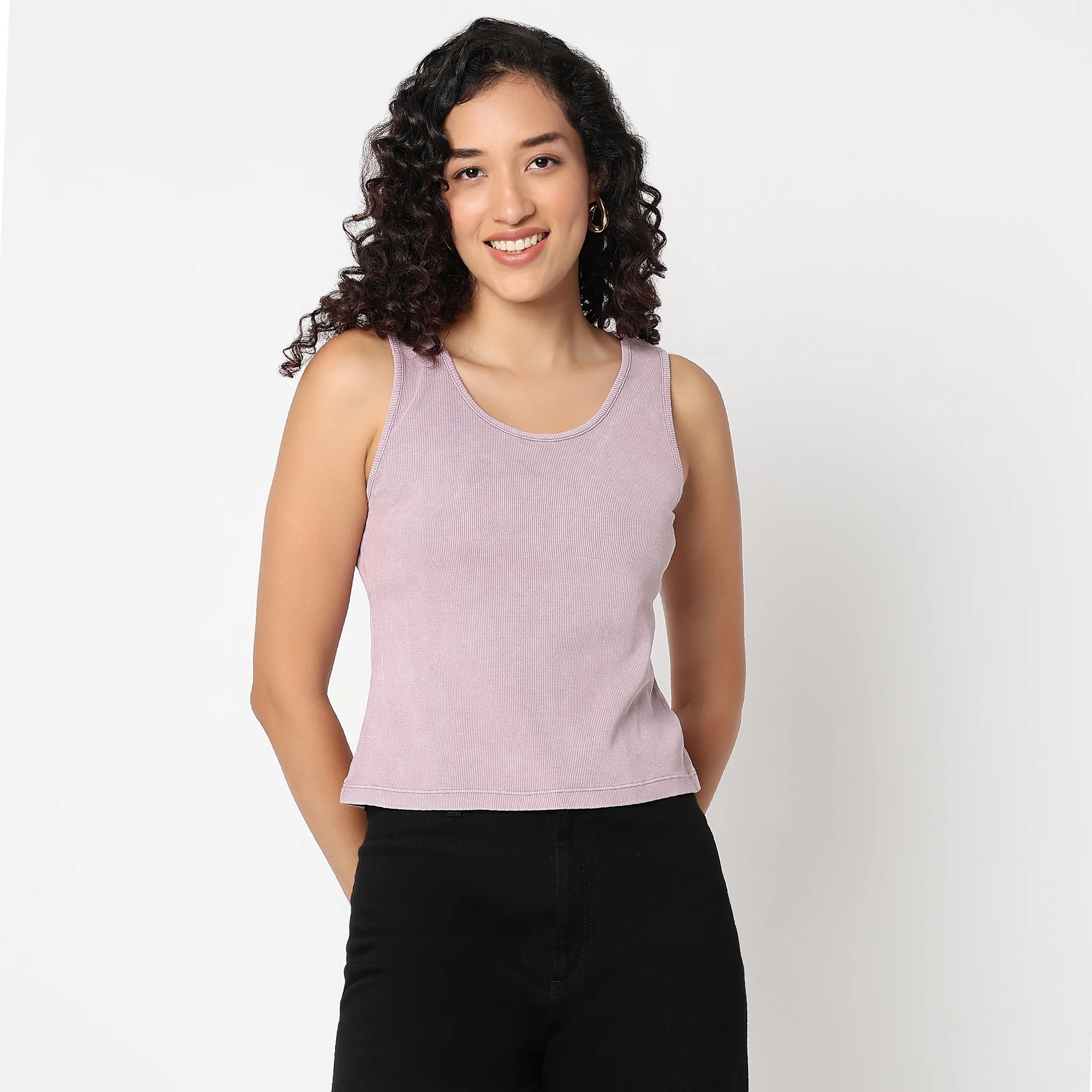Sleeveless Crop T-Shirt - Image 2