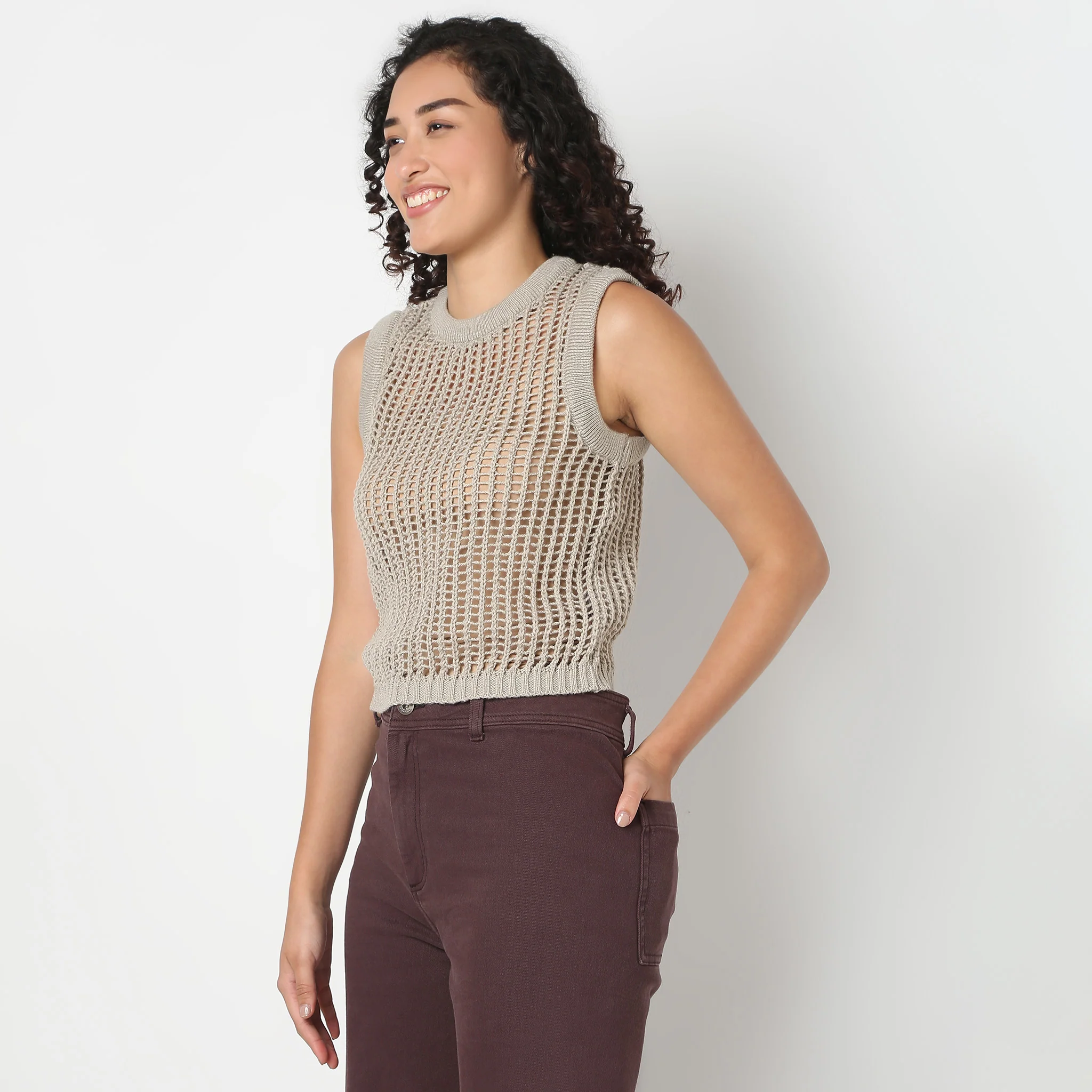 Betty Sleeveless Fashion Tee - Image 5