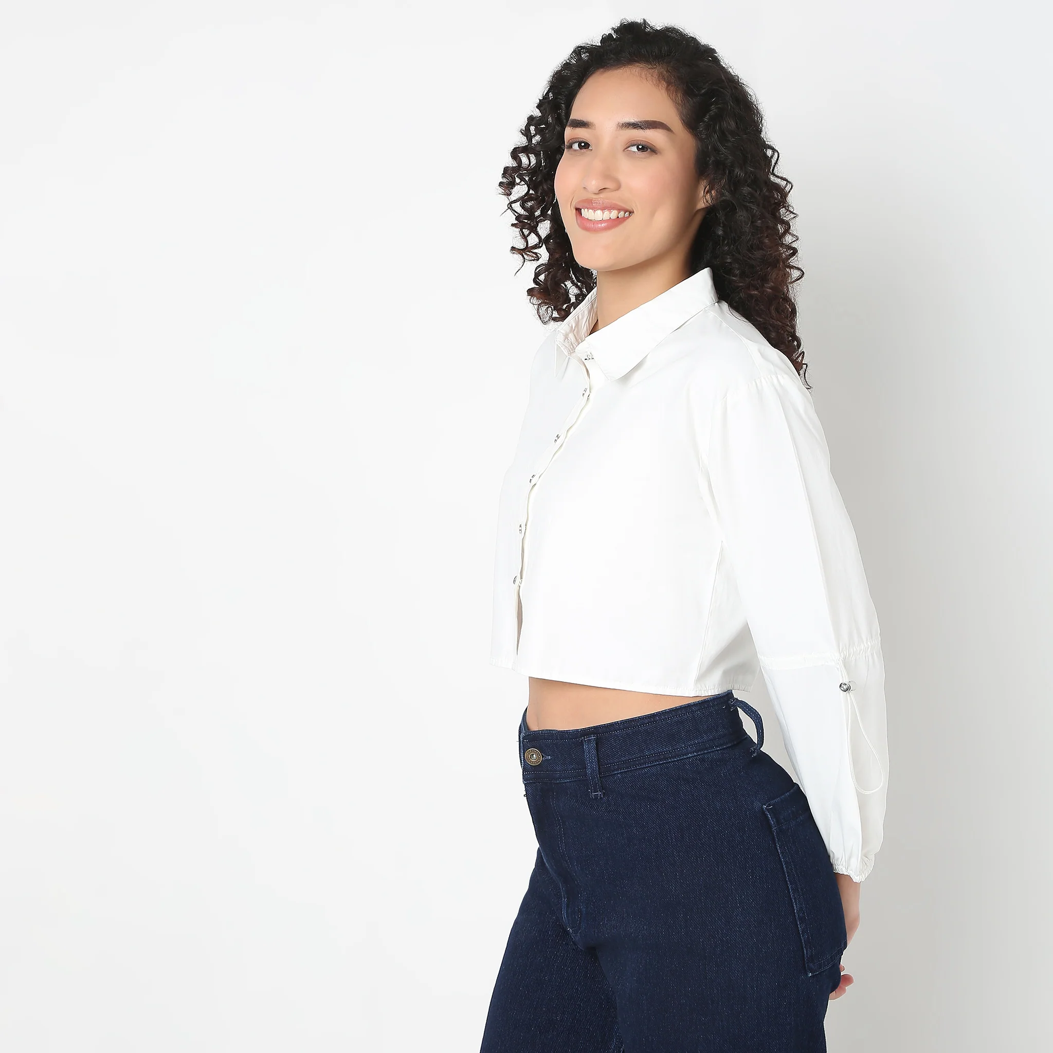Betty Solid Vest With Button Opening - Image 5