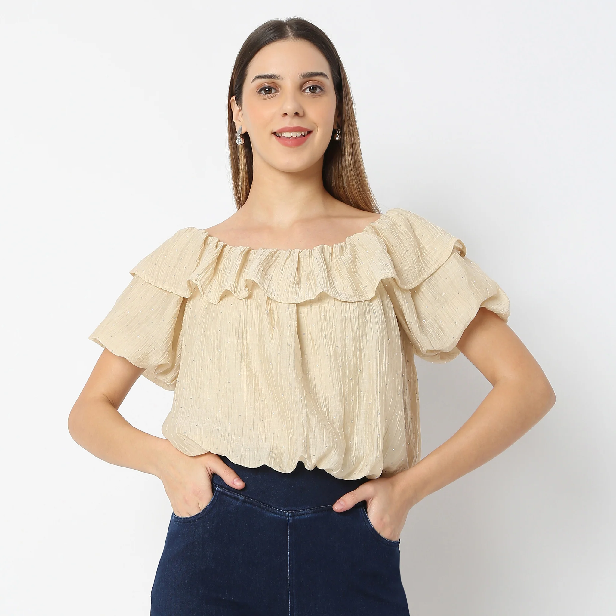Boat Neck Short Sleeve Betty Top - Image 2