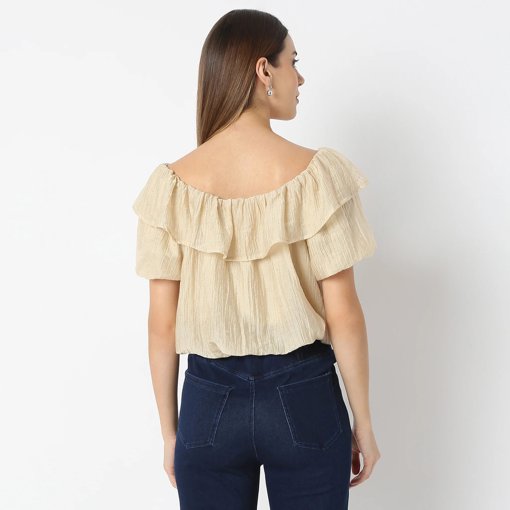 Boat Neck Short Sleeve Betty Top - Image 3