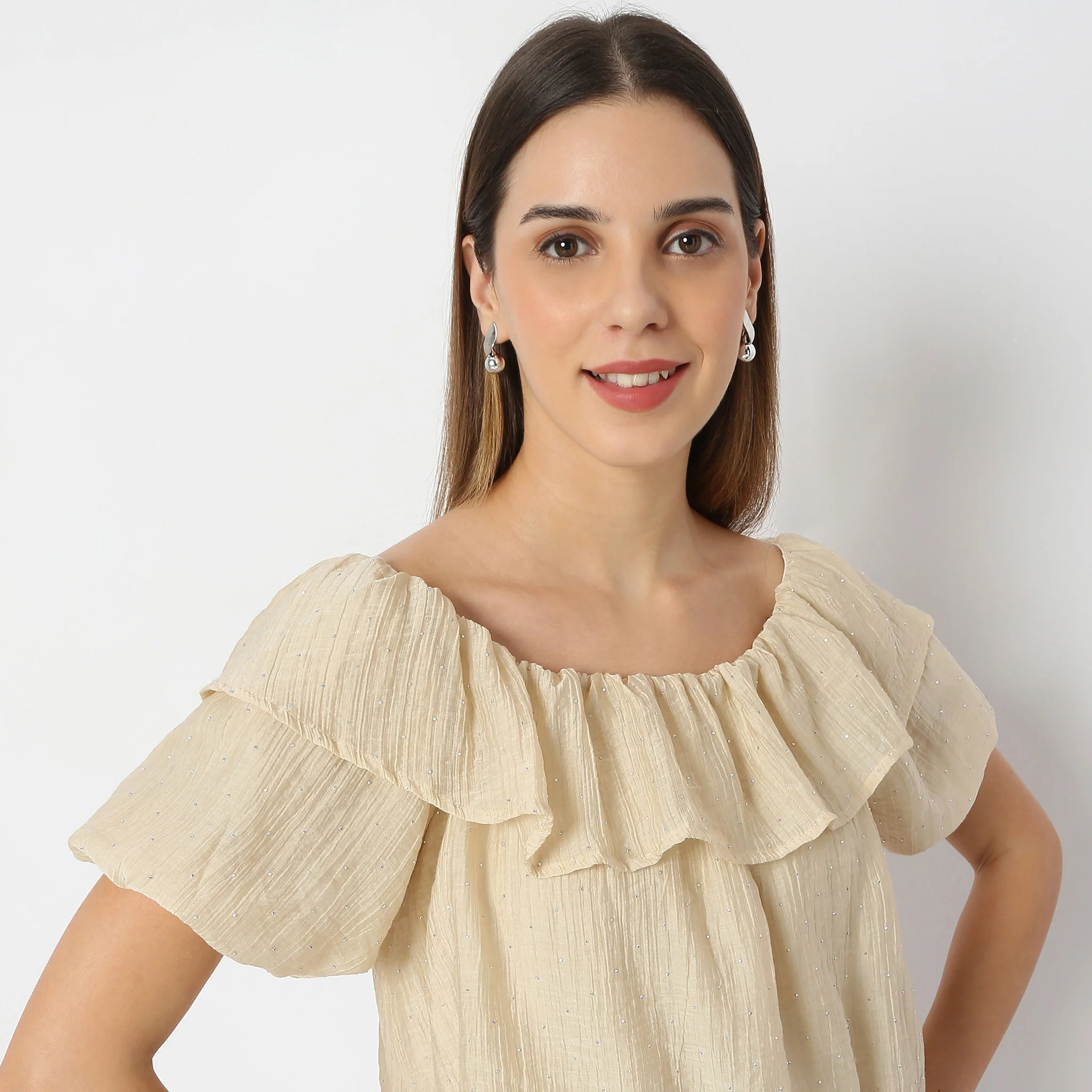Boat Neck Short Sleeve Betty Top - Image 4