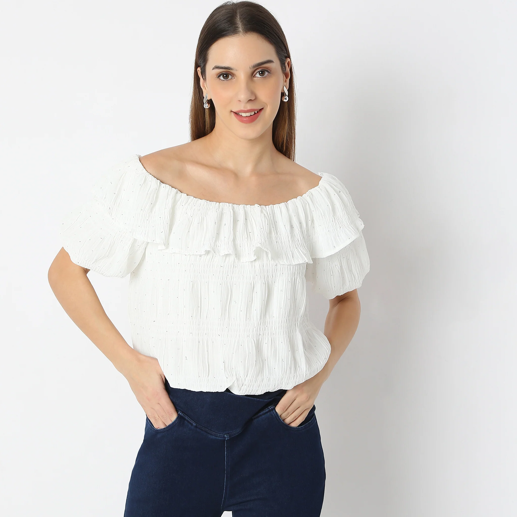 Boat Neck Short Sleeve Betty Top - Image 7
