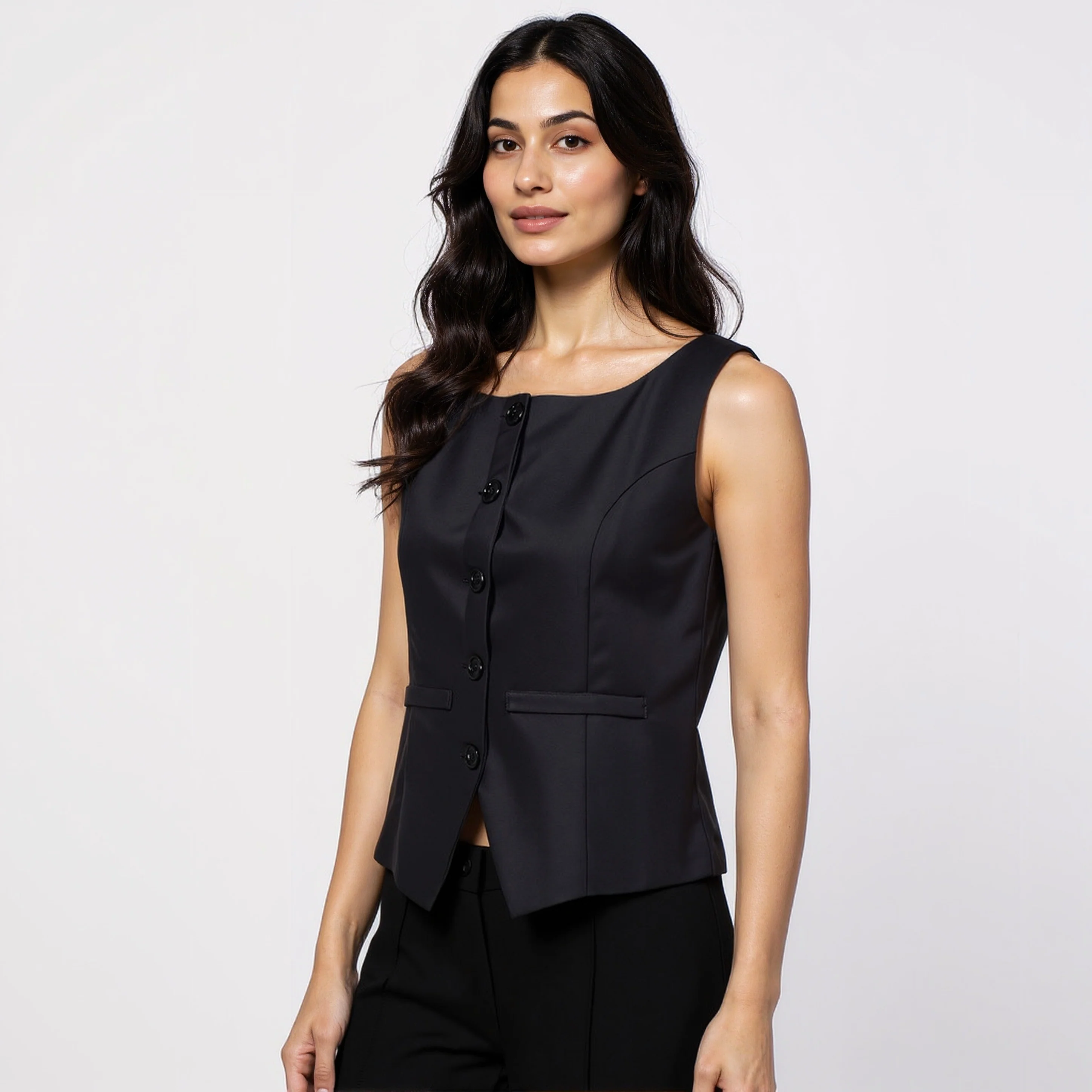 Boat Neck Sleeveless Top - Image 5
