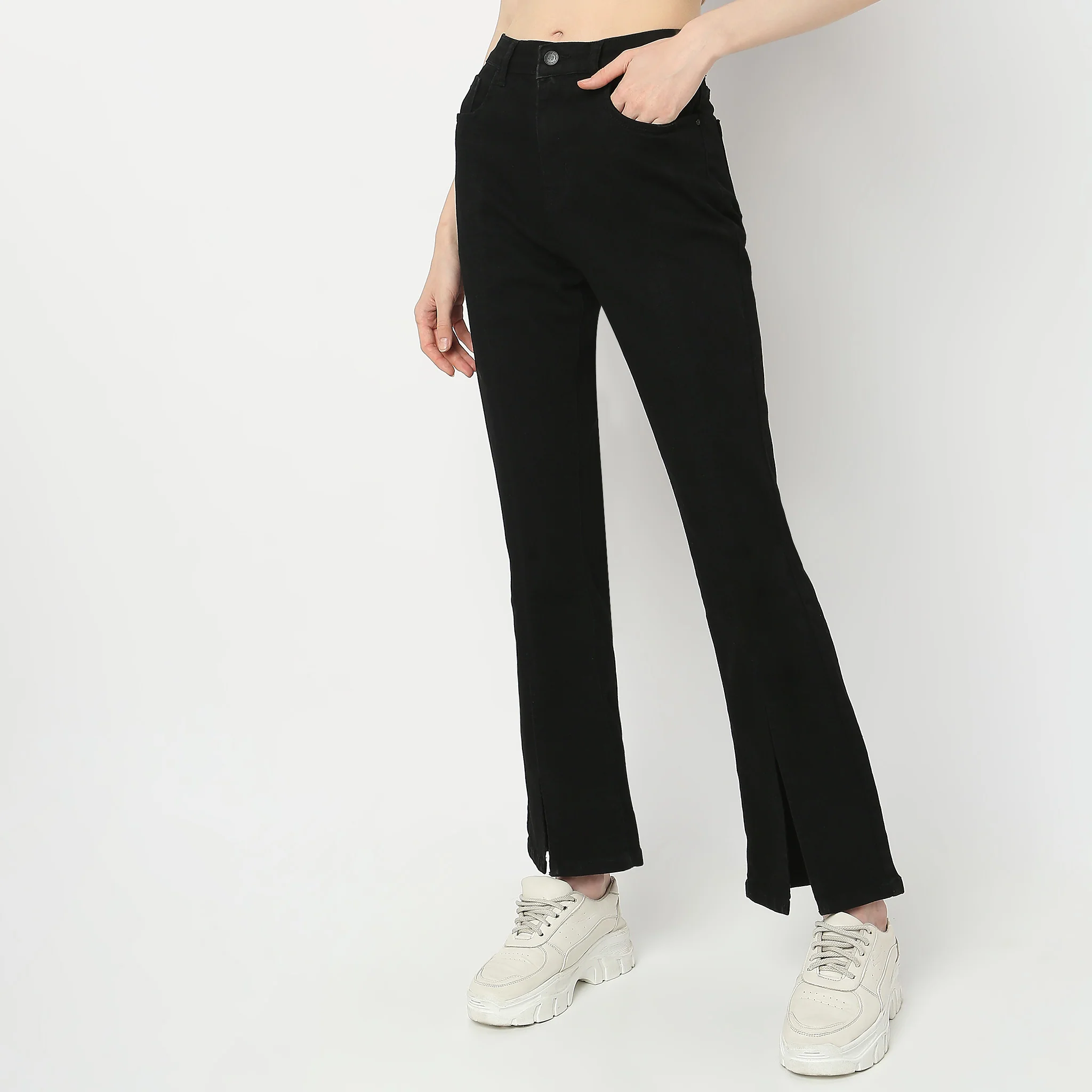 Boot Cut High Rise Jeans - Image 5