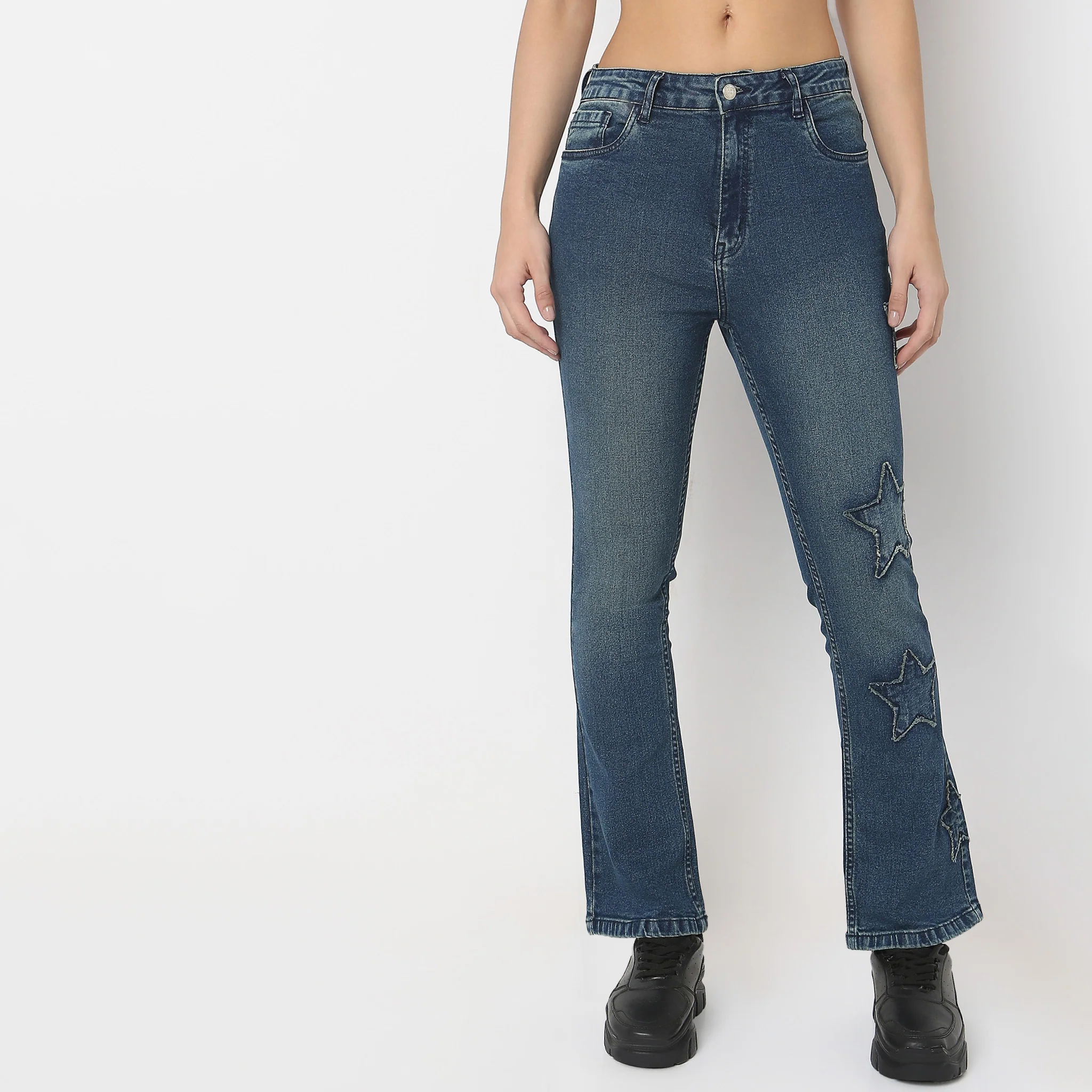 Boot Cut High Rise Jeans - Image 2