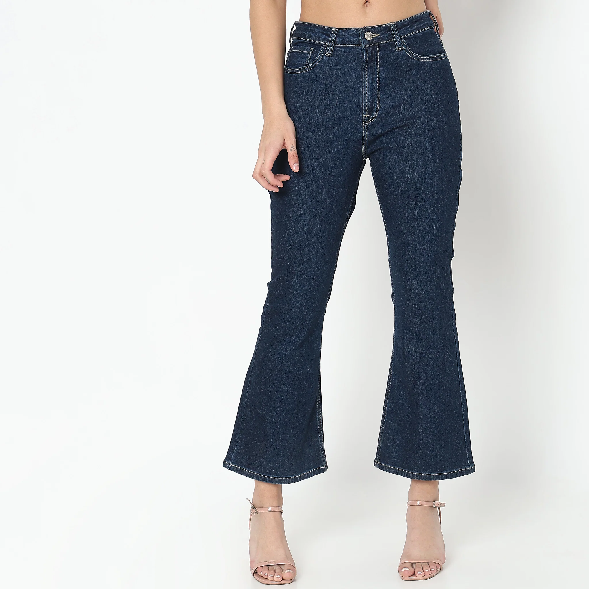 Boot Cut High Rise Jeans - Image 2