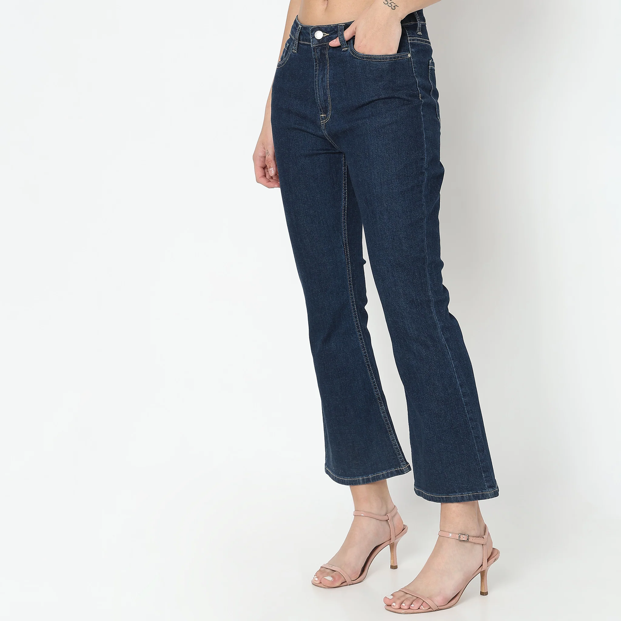 Boot Cut High Rise Jeans - Image 5