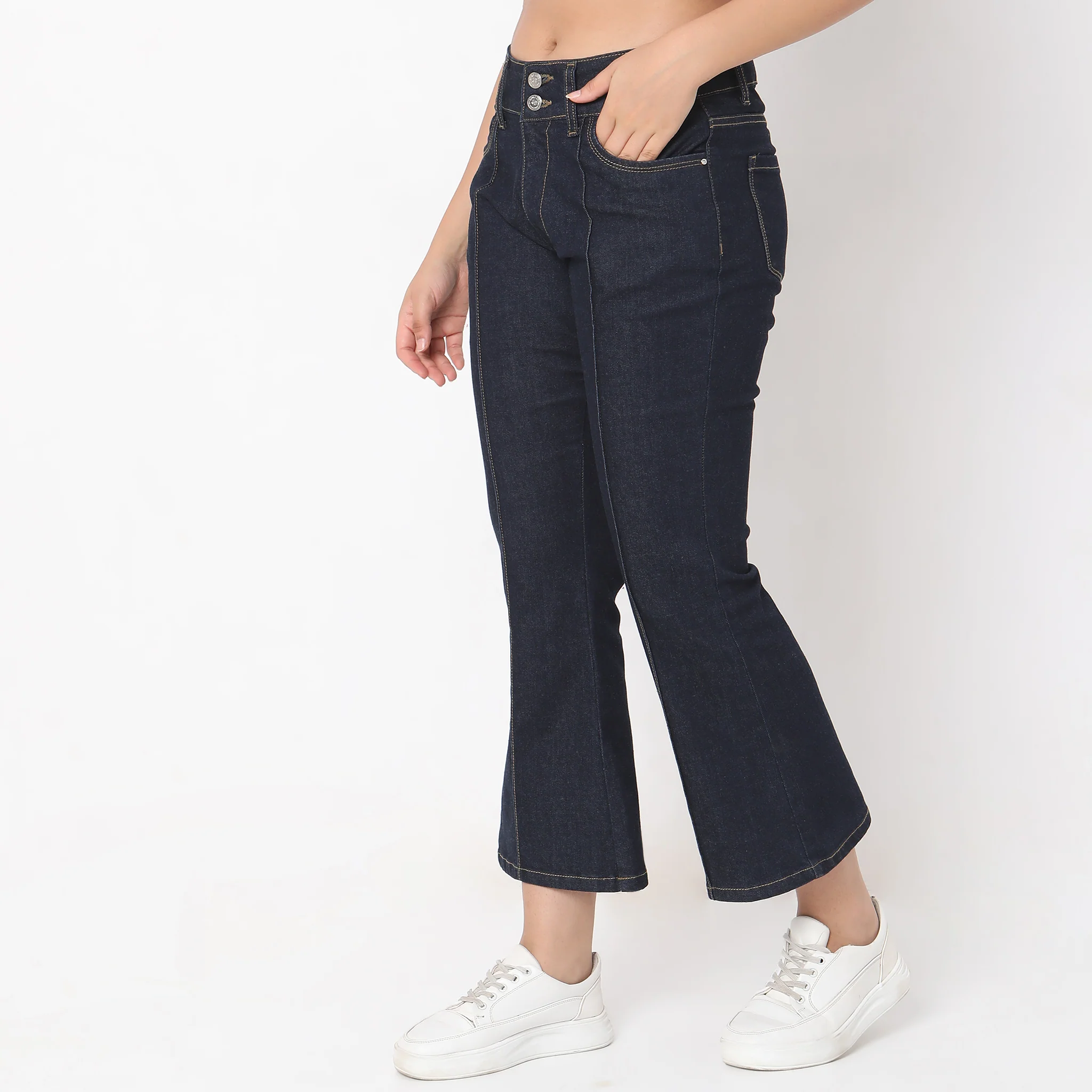Boot Cut High Rise Jeans - Image 5
