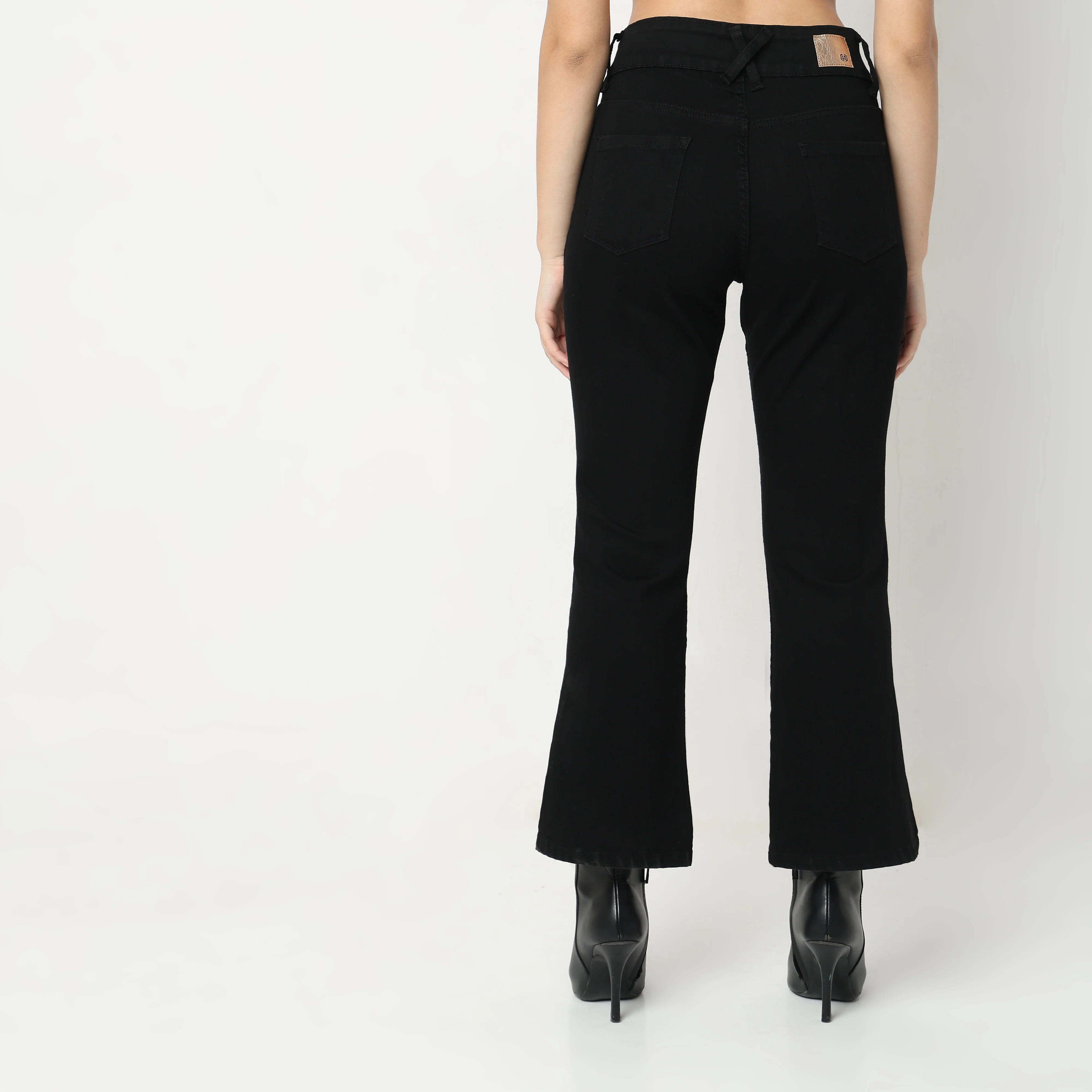 Boot Cut High Rise Jeans - Image 8