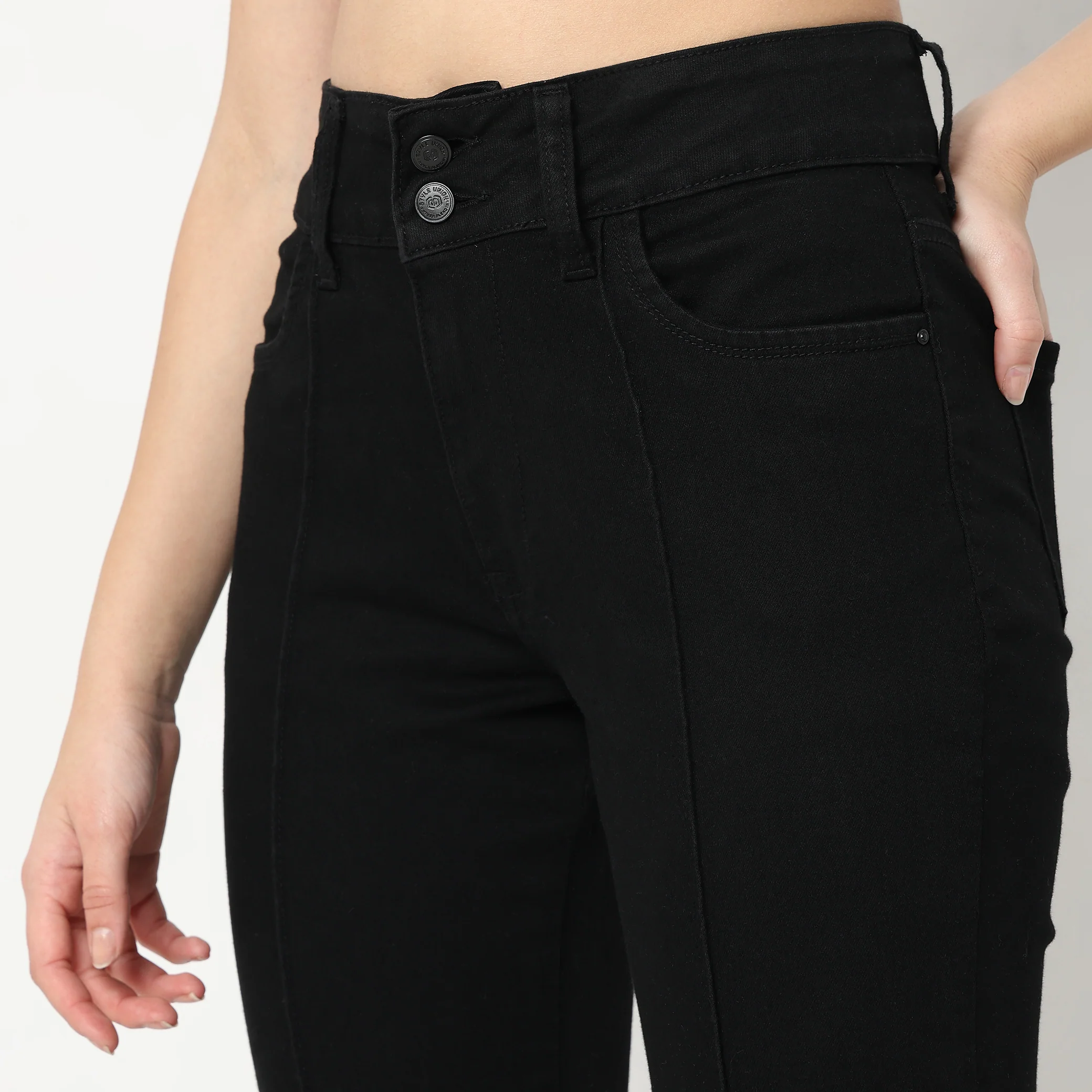 Boot Cut High Rise Jeans - Image 9