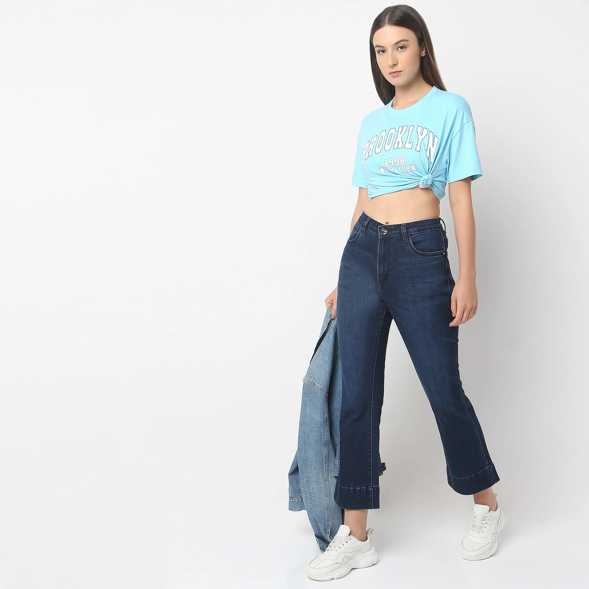 Boot Cut High Rise Jeans - Image 6