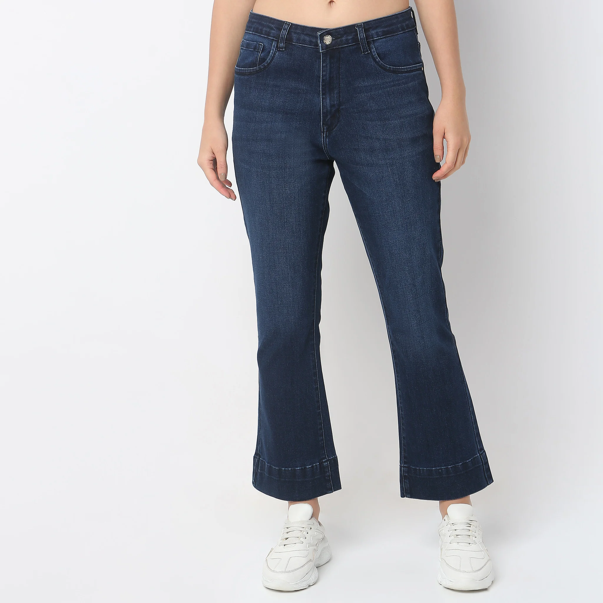 Boot Cut High Rise Jeans - Image 7