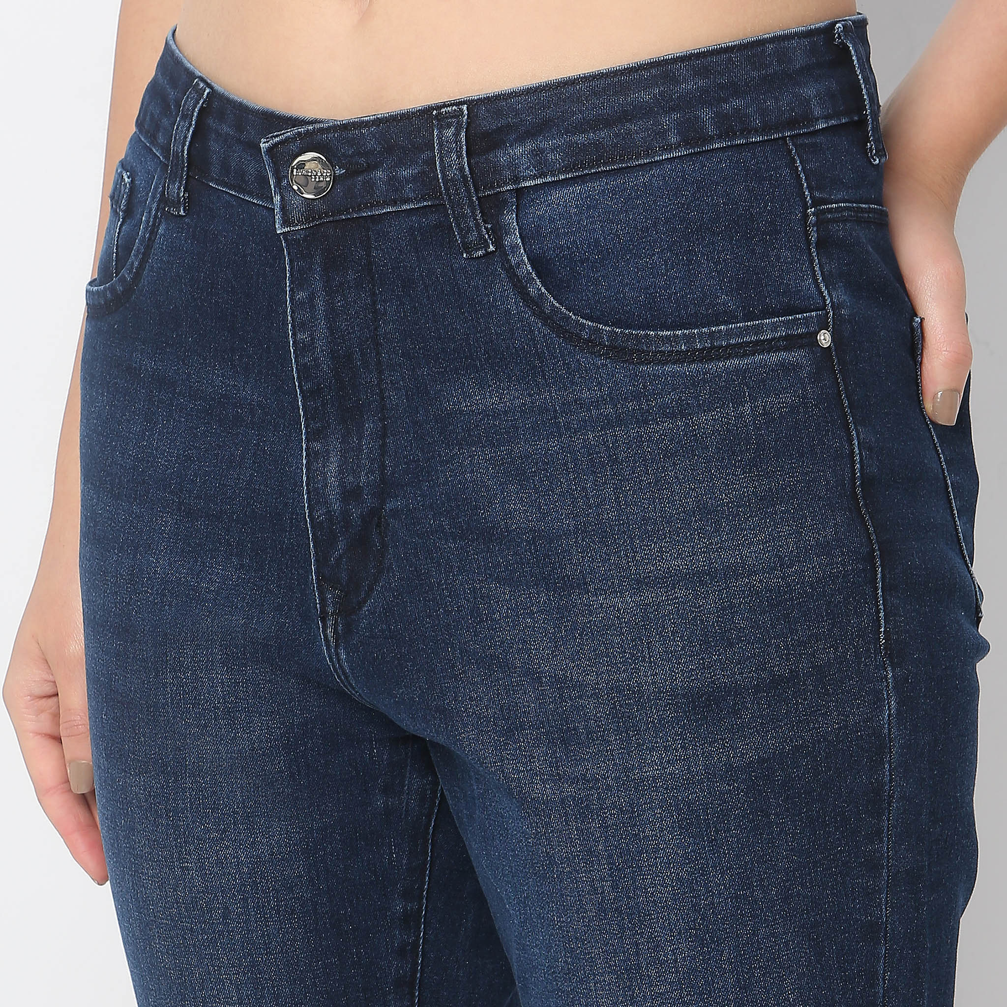 Boot Cut High Rise Jeans - Image 9
