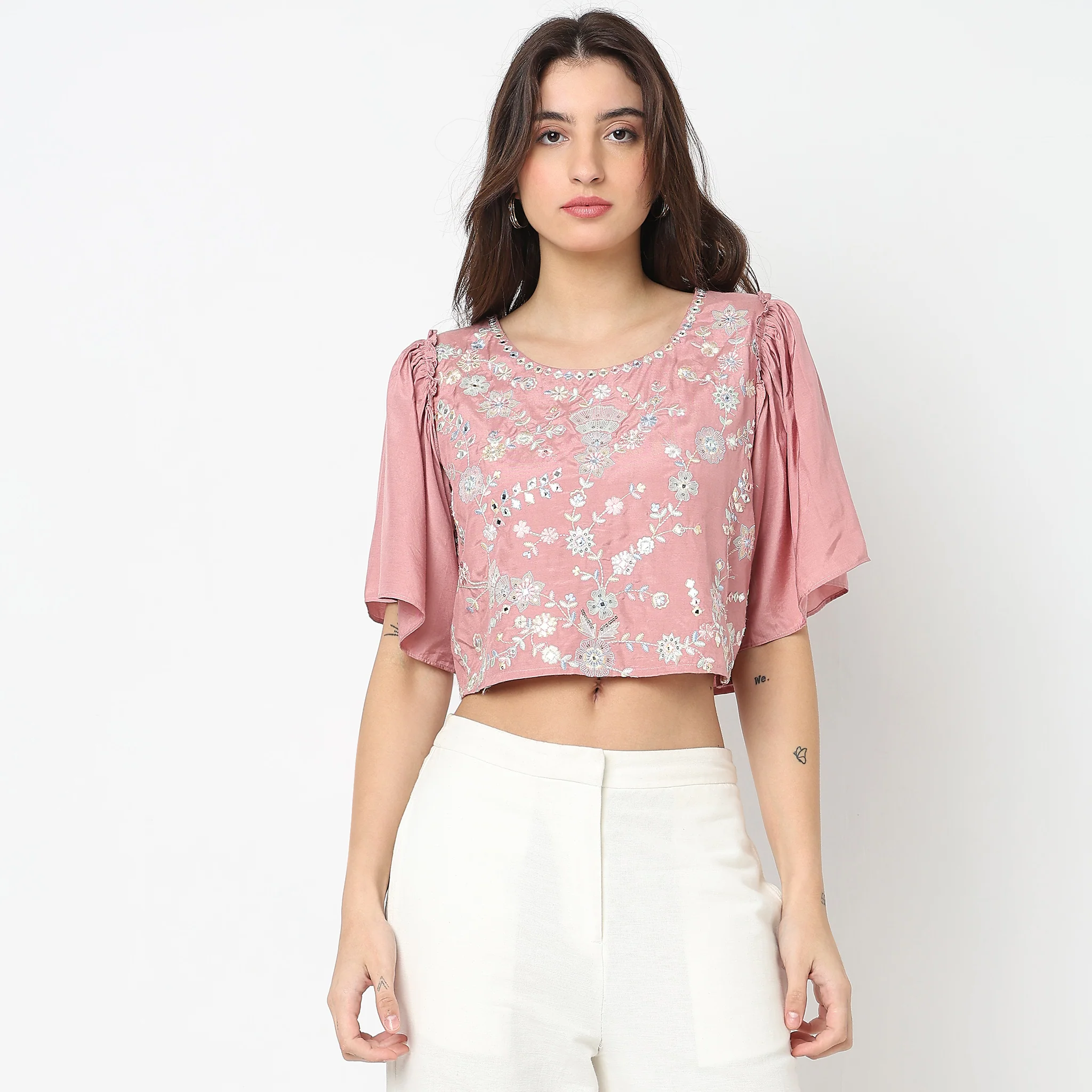 Boxy Fit Embellished Top - Image 2