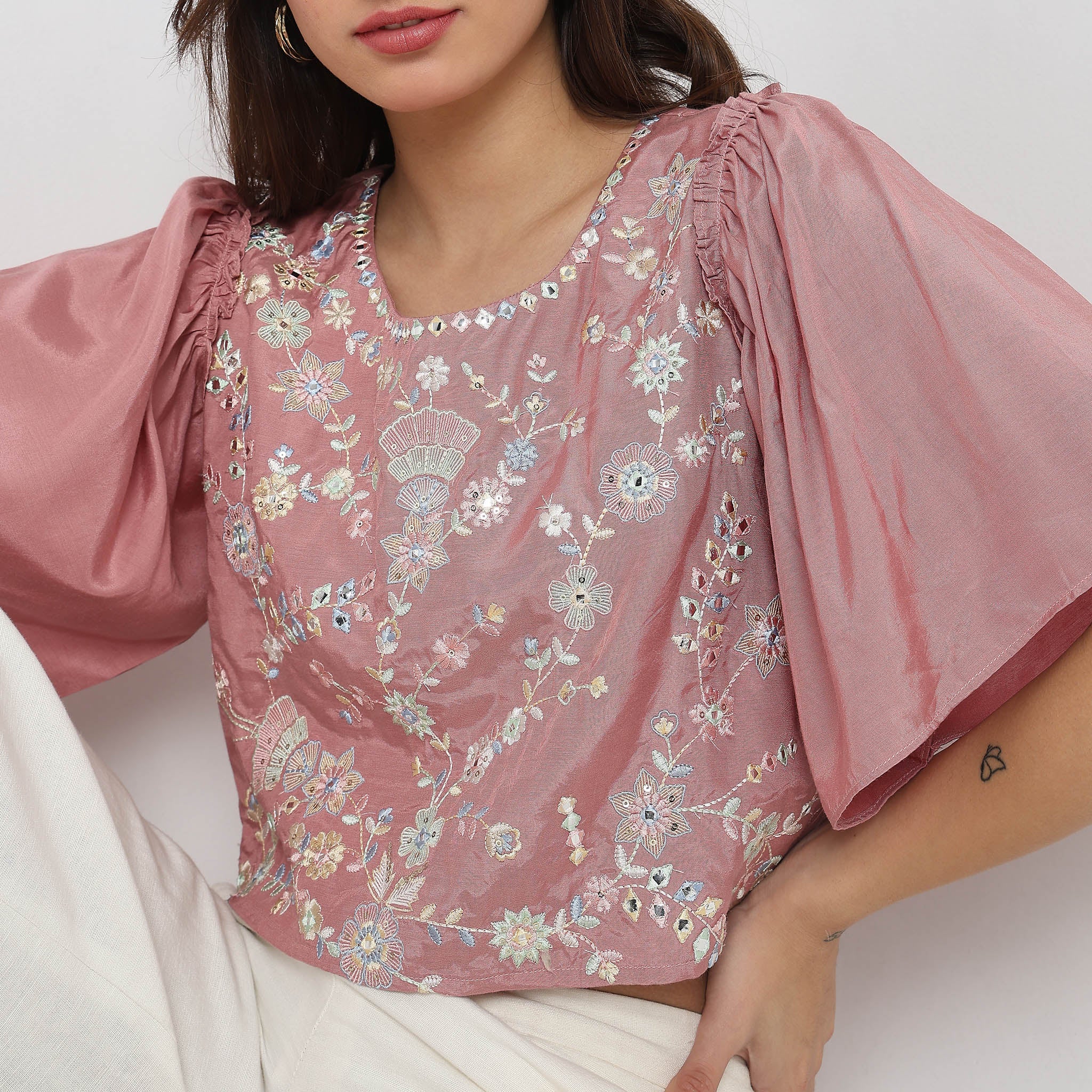 Boxy Fit Embellished Top - Image 4