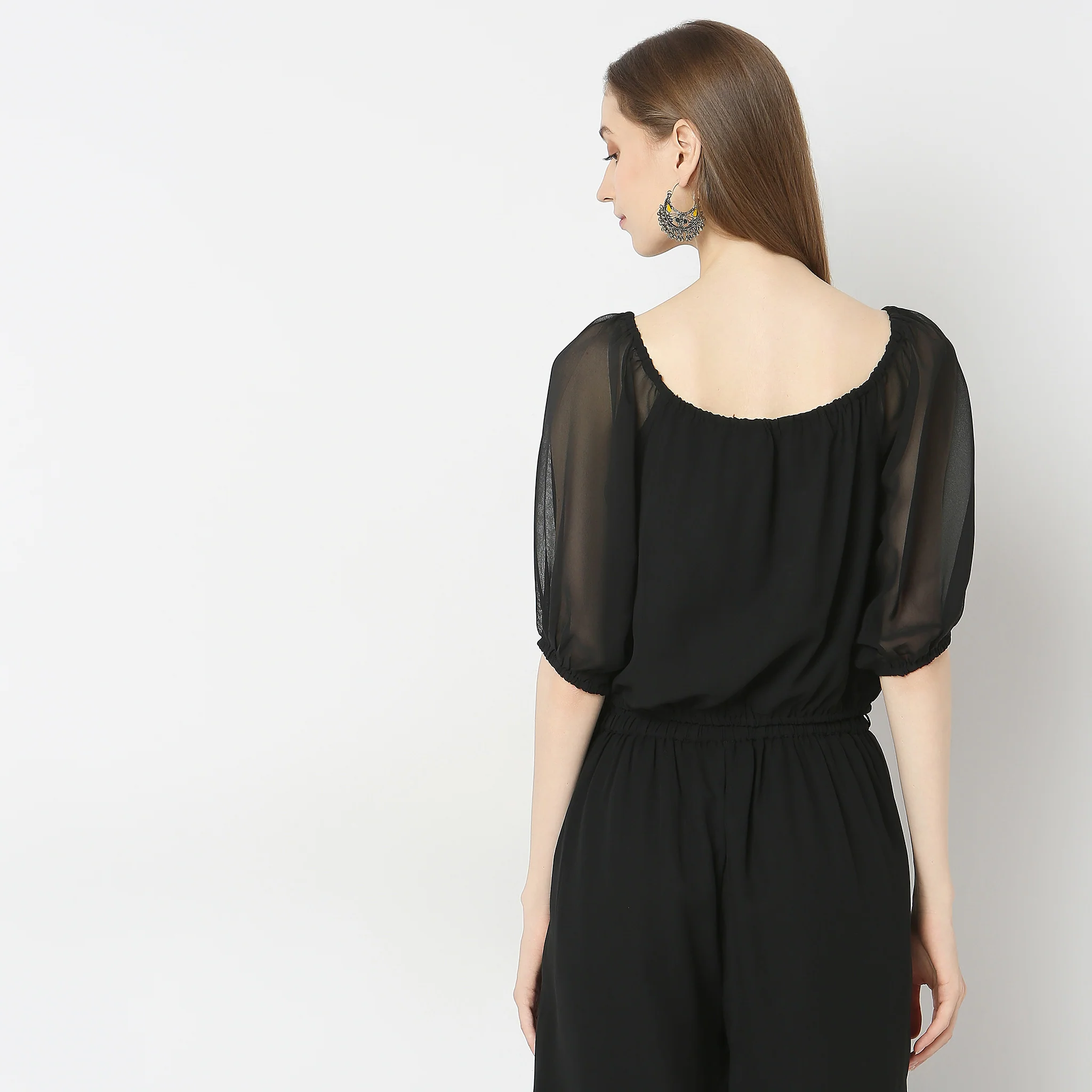 Boxy Fit Embroidered Crop Top - Image 3