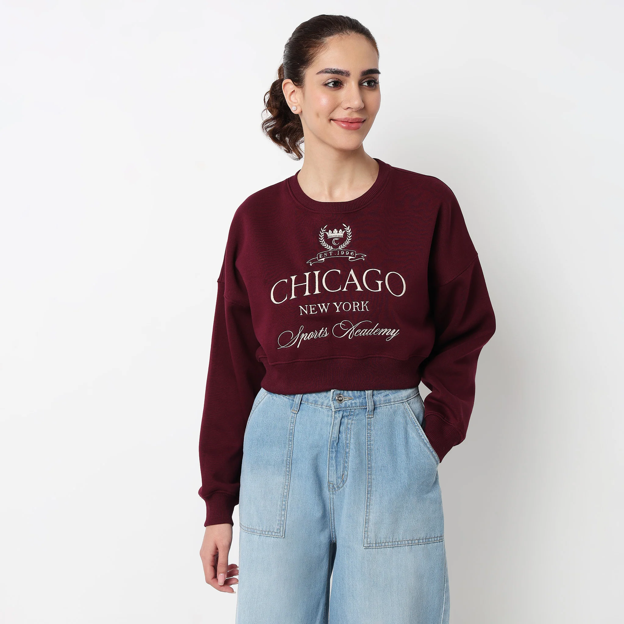 Boxy Fit Graphic Sweat Tee - Image 2