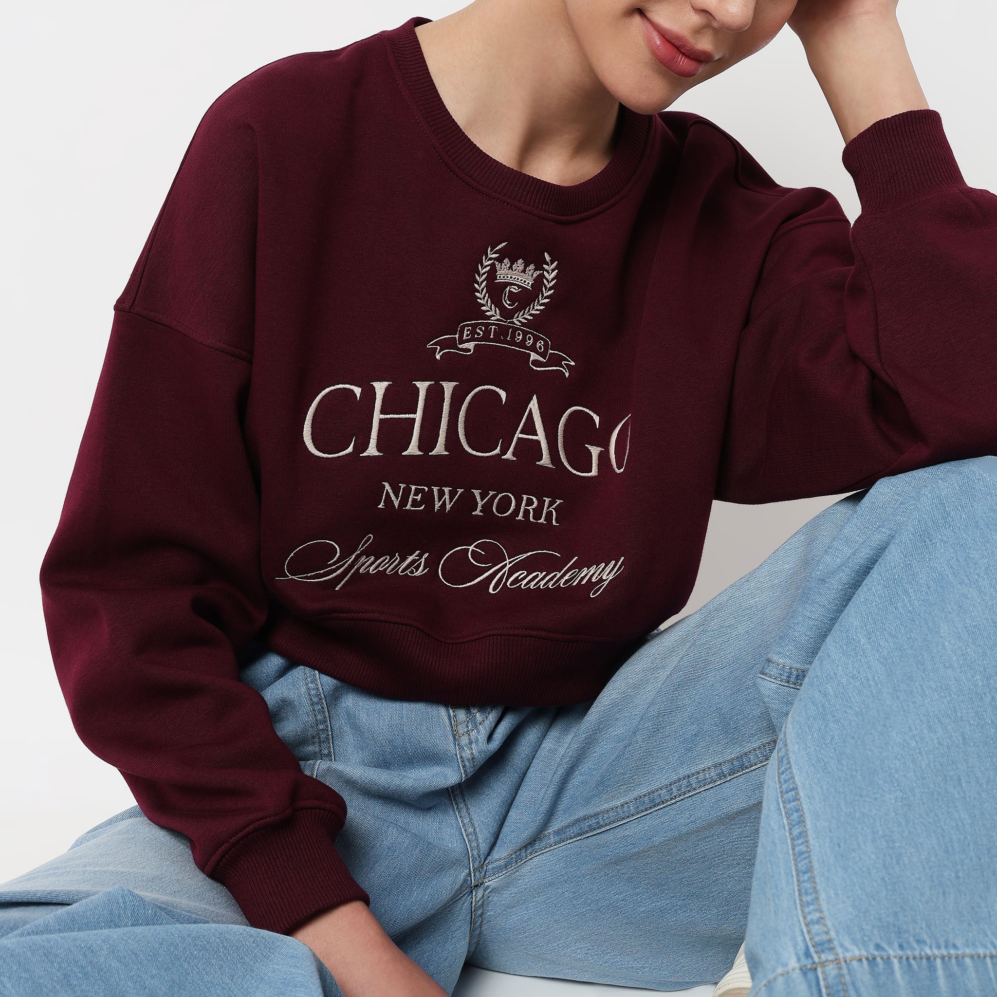 Boxy Fit Graphic Sweat Tee - Image 4