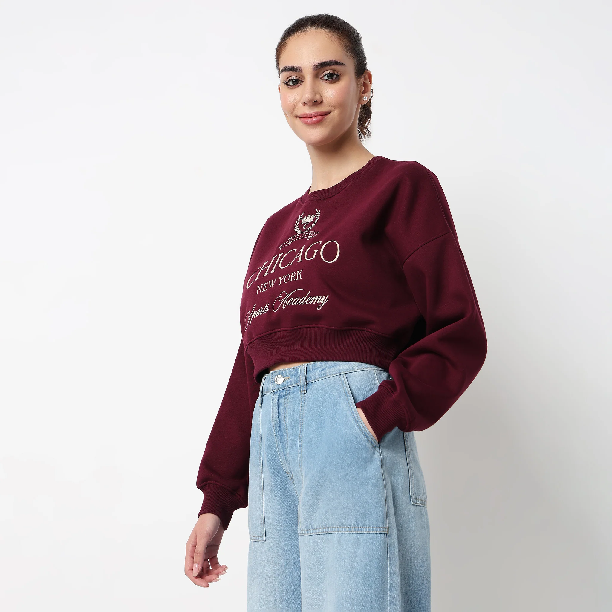 Boxy Fit Graphic Sweat Tee - Image 5