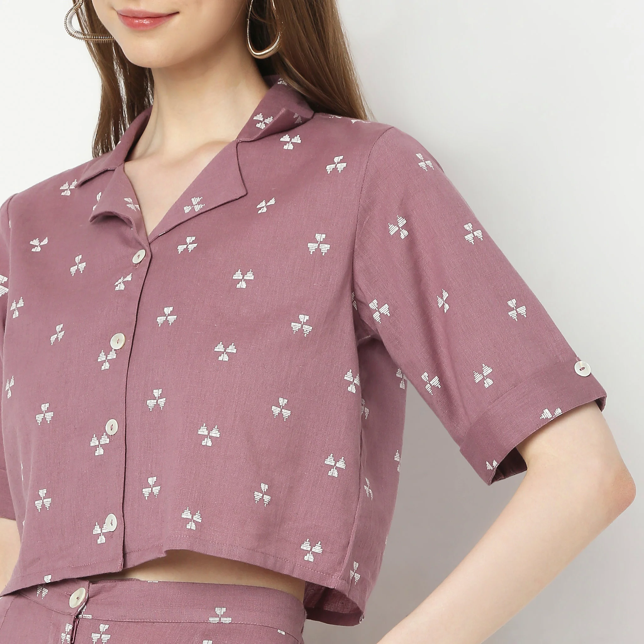 Boxy Fit Printed Shirt - Image 4