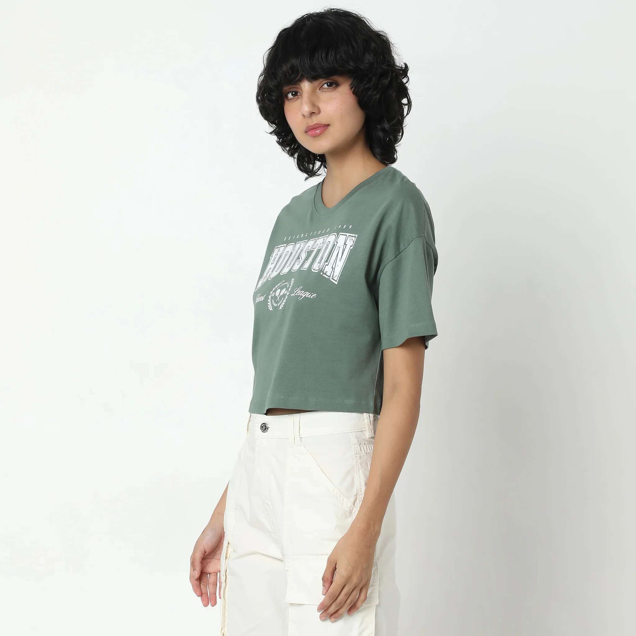 Boxy Fit Printed T-Shirt - Image 5