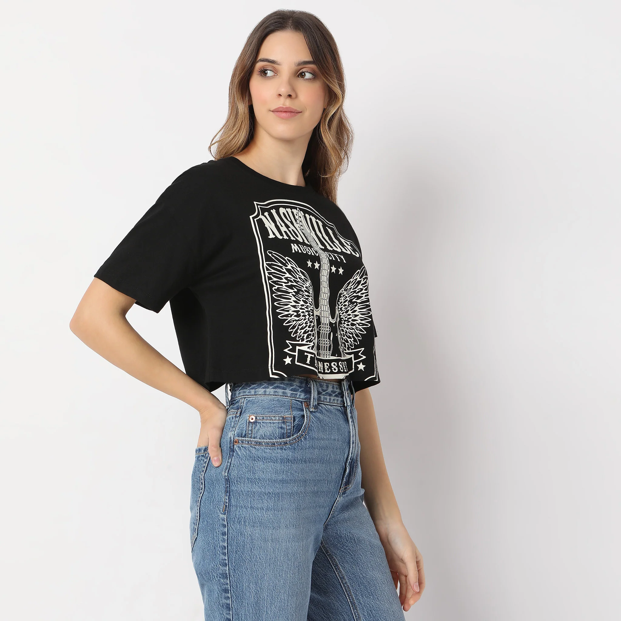 Boxy Fit Printed T-Shirt - Image 10