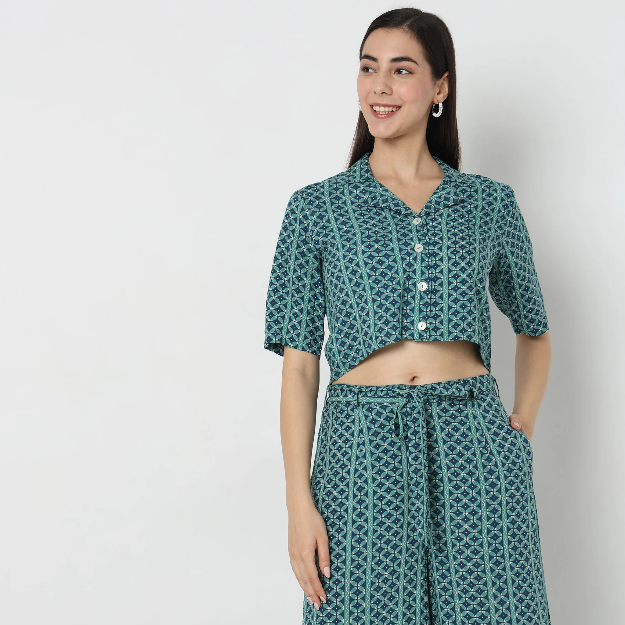 Boxy Fit Printed Top - Image 2