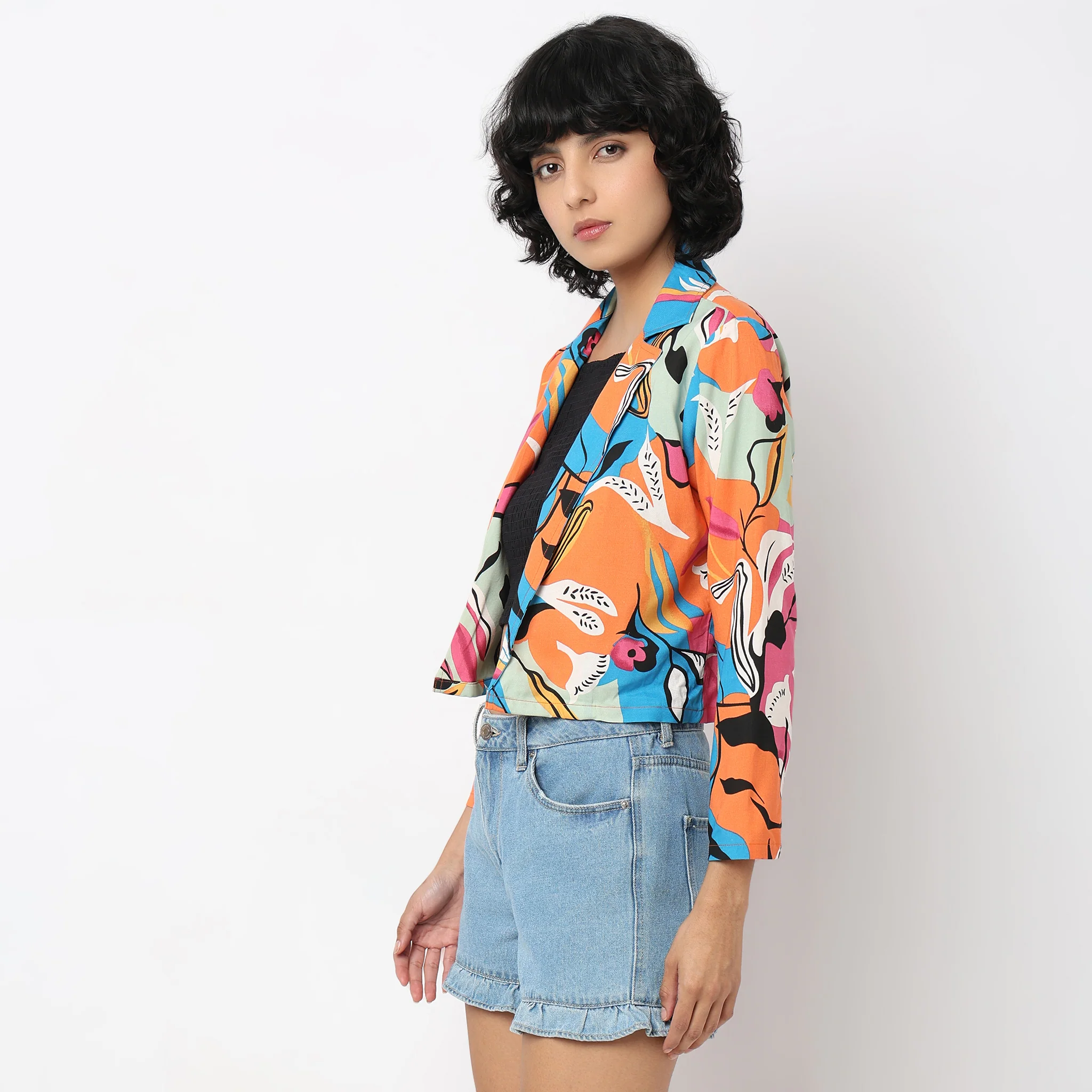 Boxy Fit Printed Top - Image 5