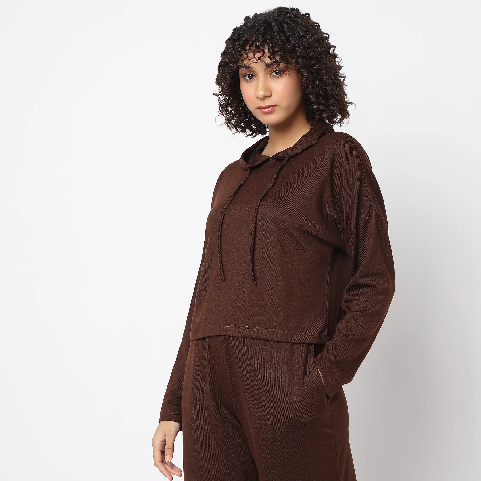 Boxy Fit Solid Lounge Top - Image 5