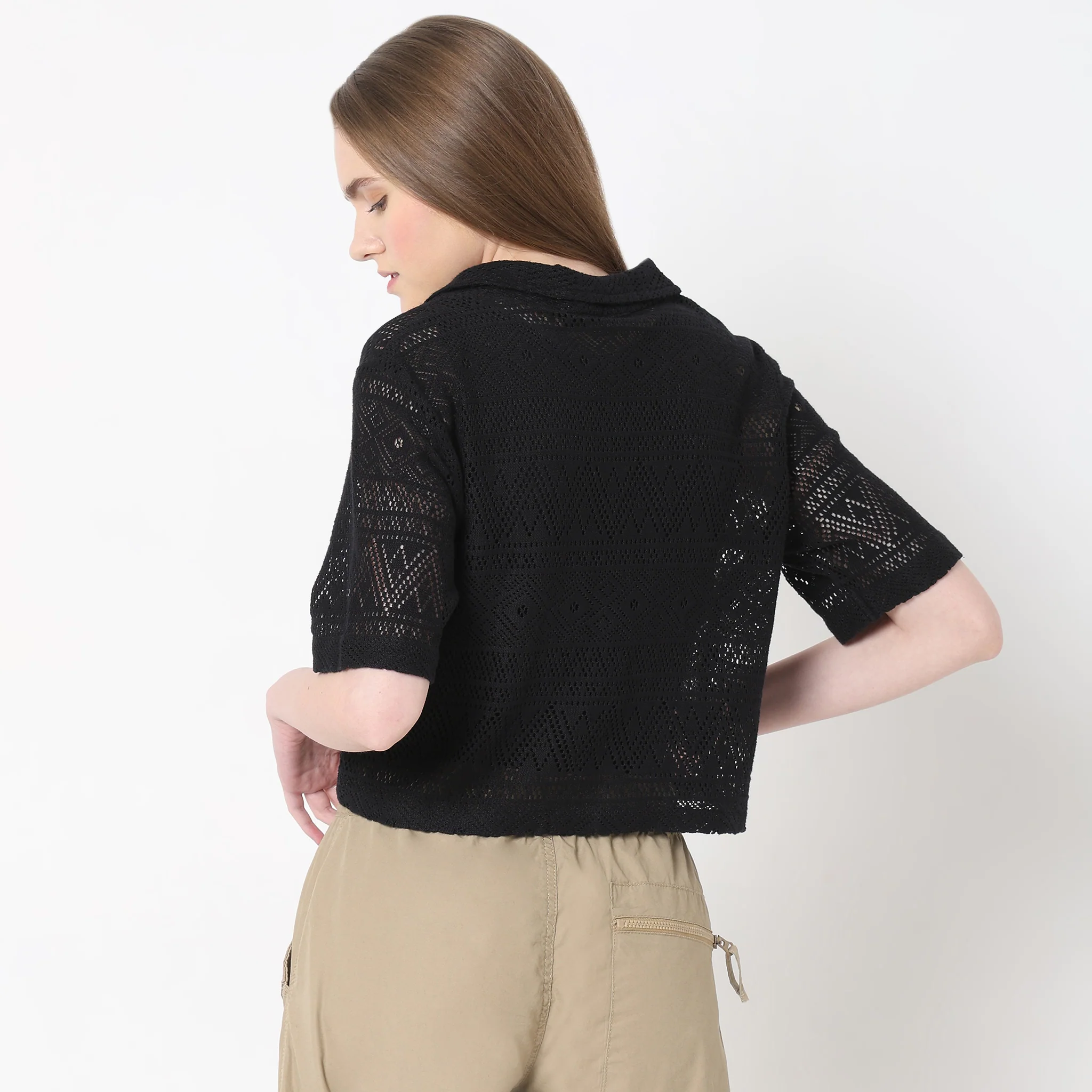 Boxy Fit Solid Shirt - Image 3