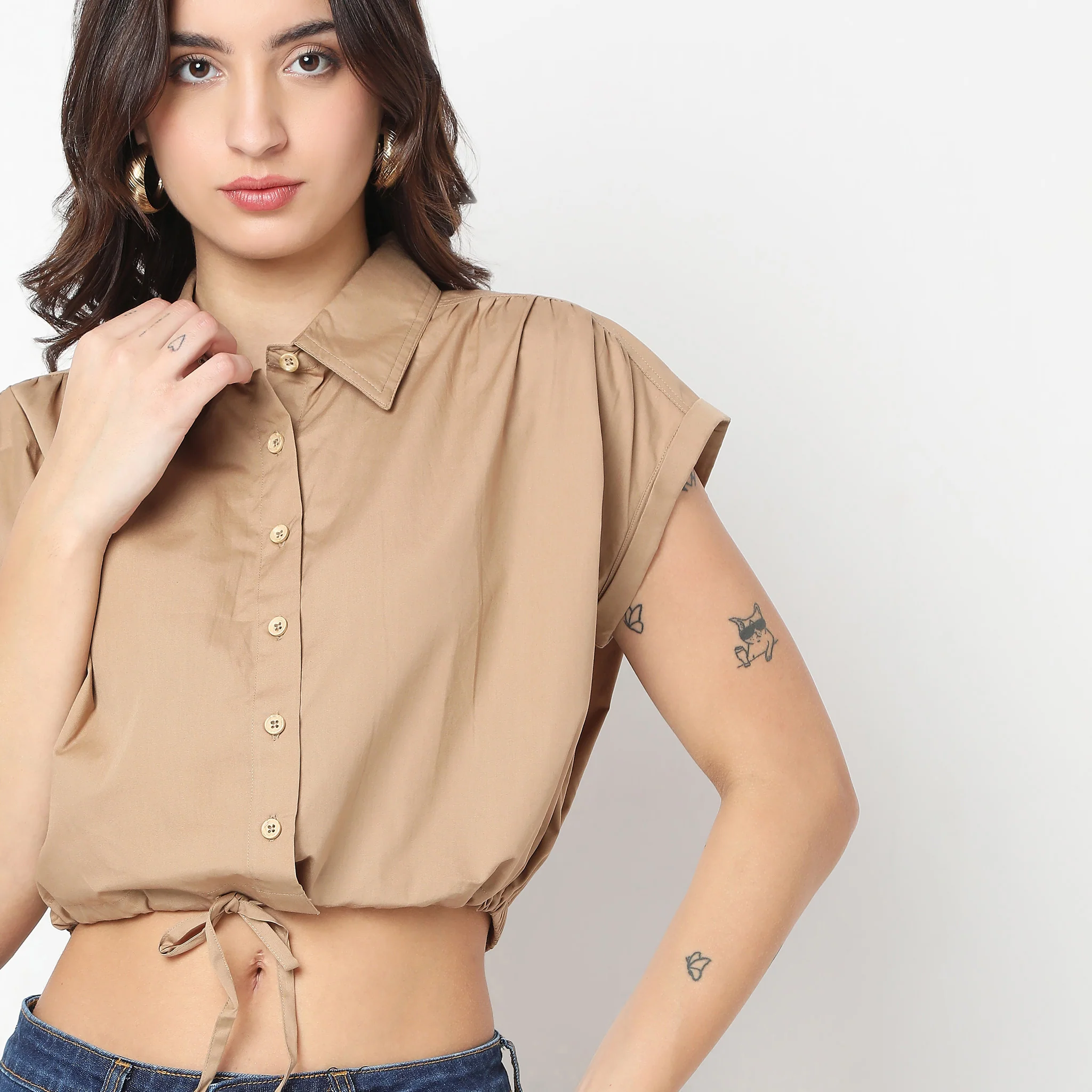Boxy Fit Solid Shirt - Image 4
