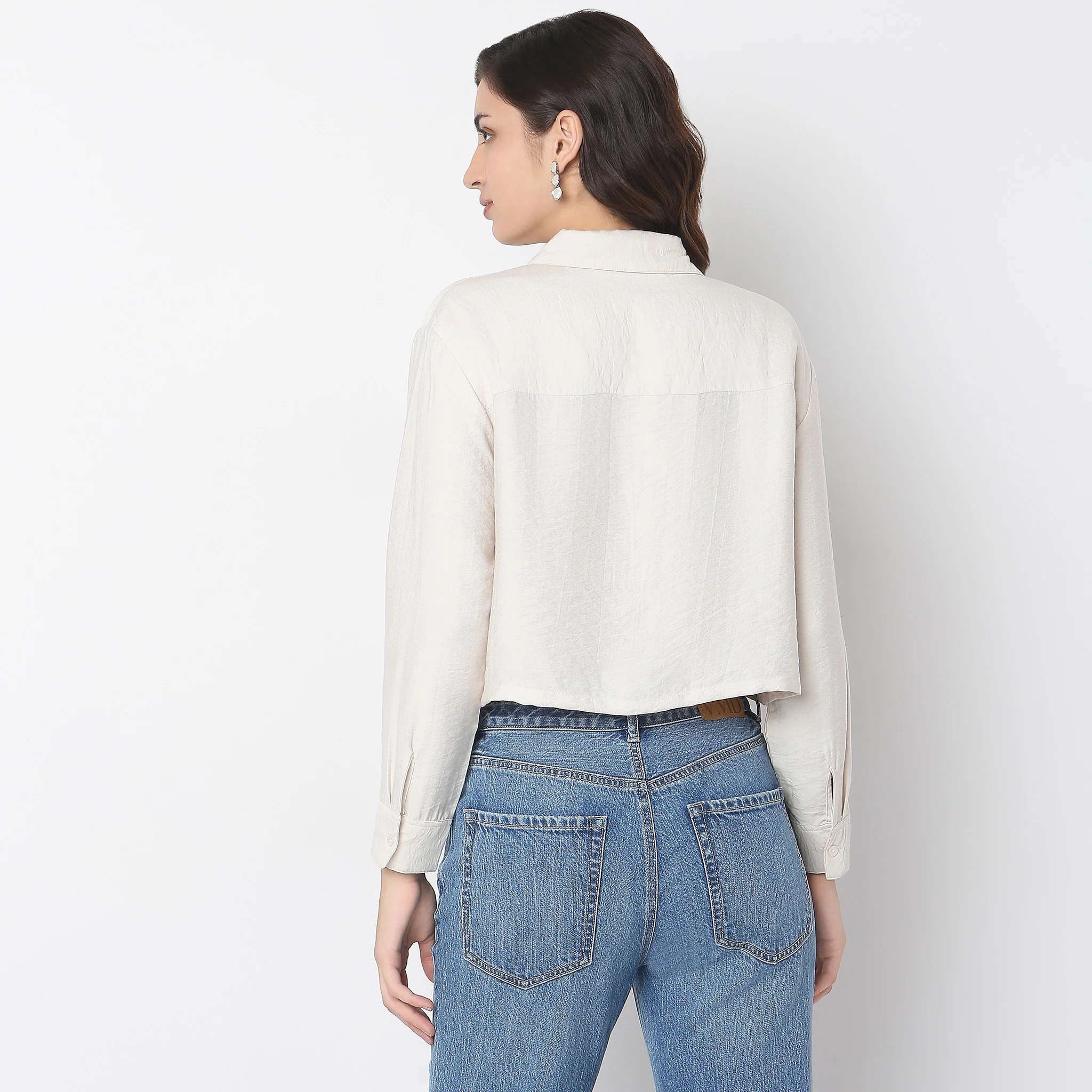 Boxy Fit Solid Shirt - Image 8