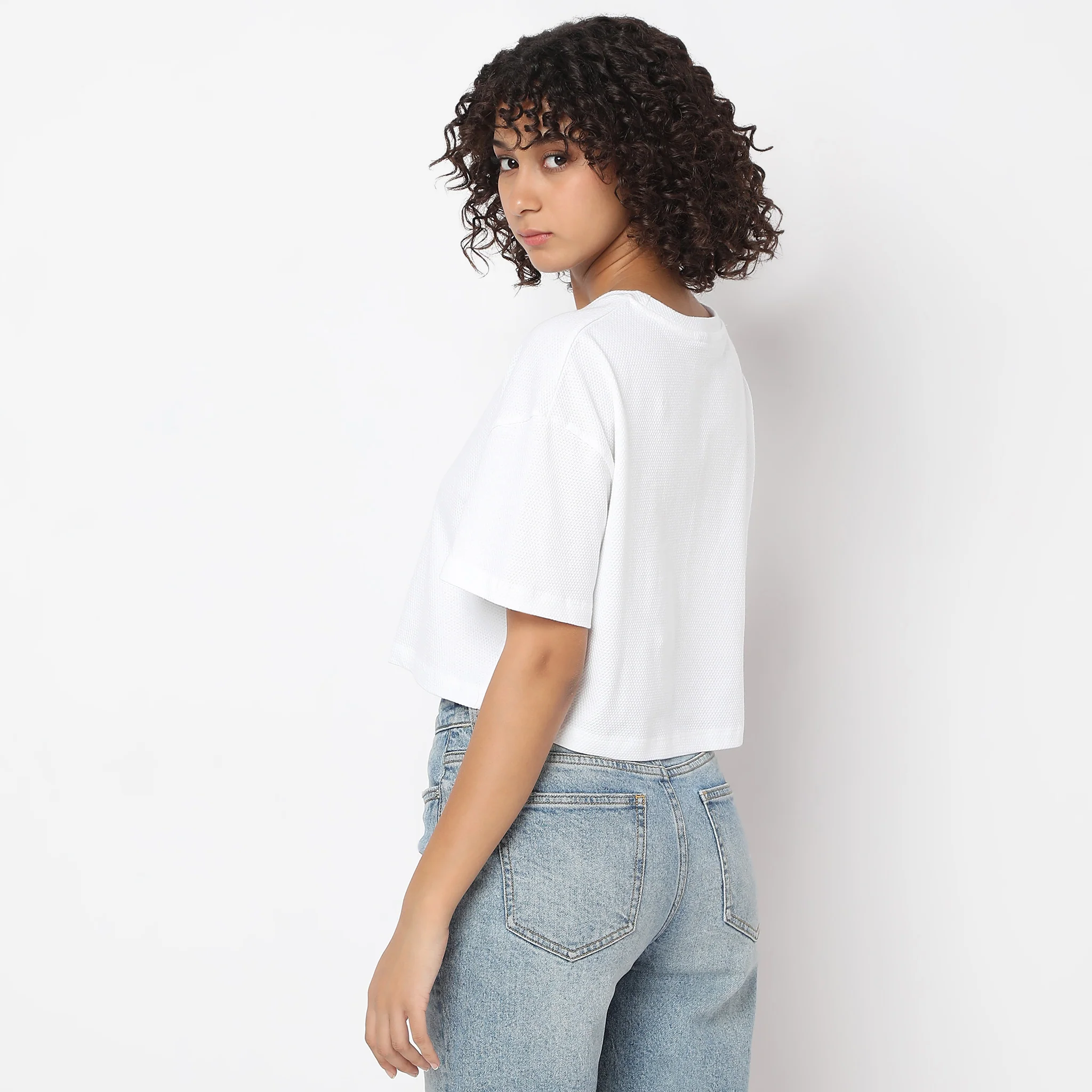 Boxy Fit Solid T-Shirt - Image 3