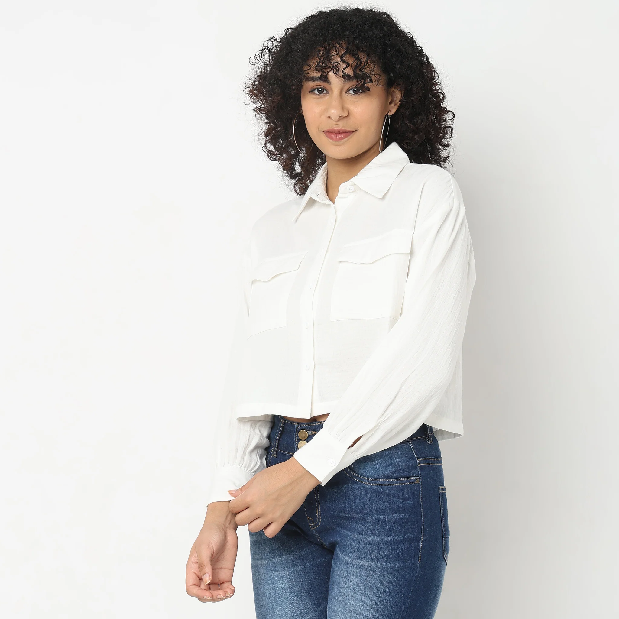 Boxy Fit Solid Shirts - Image 10
