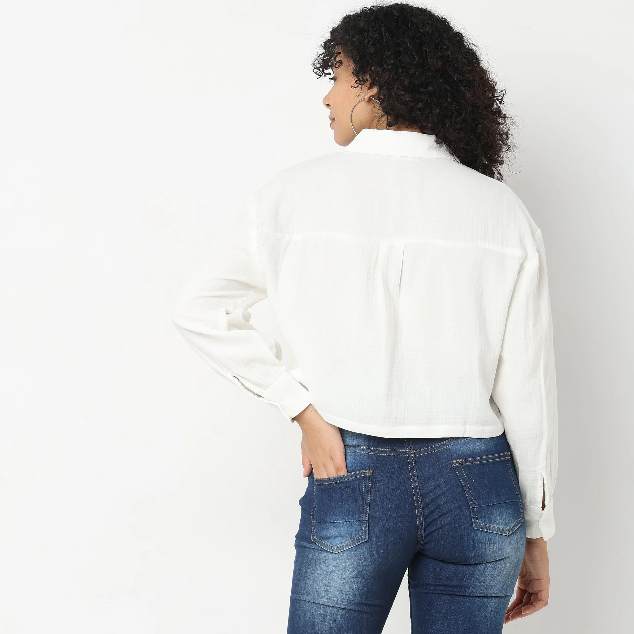 Boxy Fit Solid Shirts - Image 9