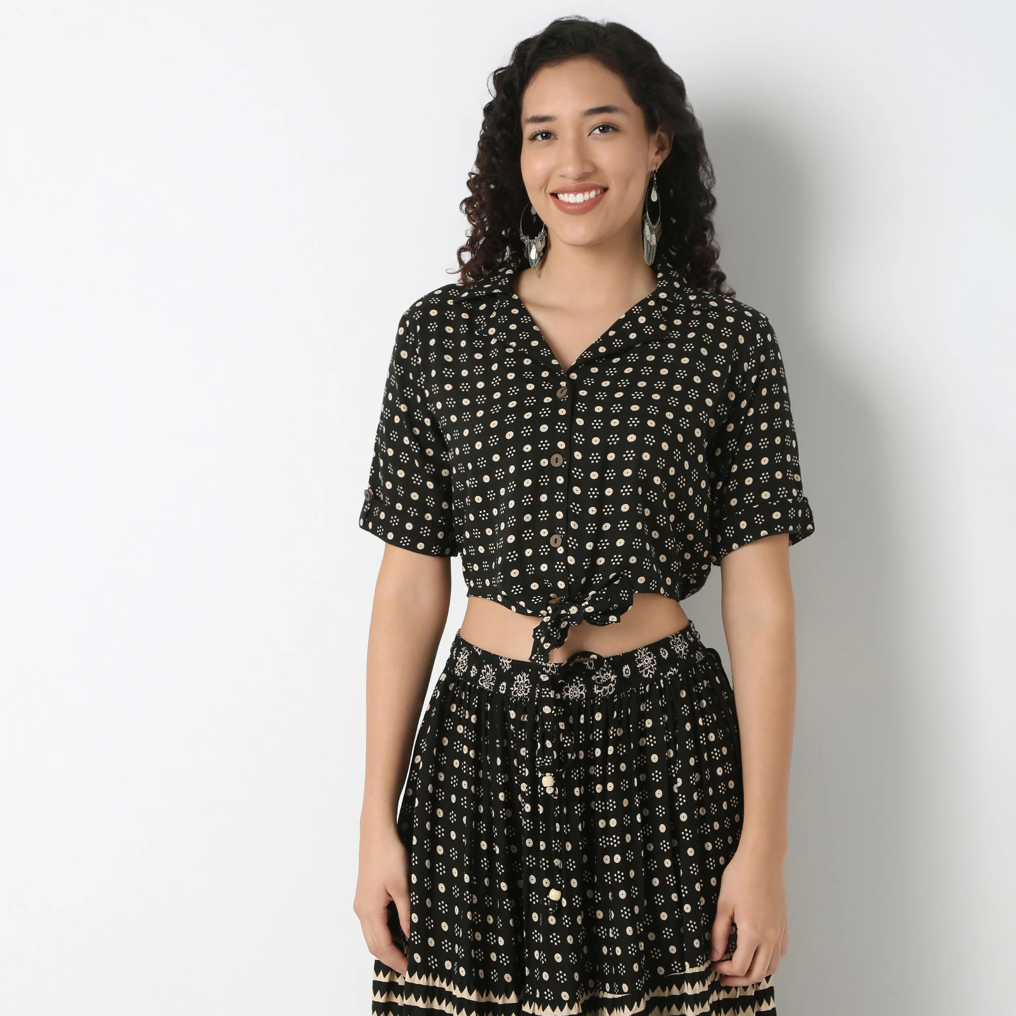 Boxy Tie-Front Shirt - Image 2