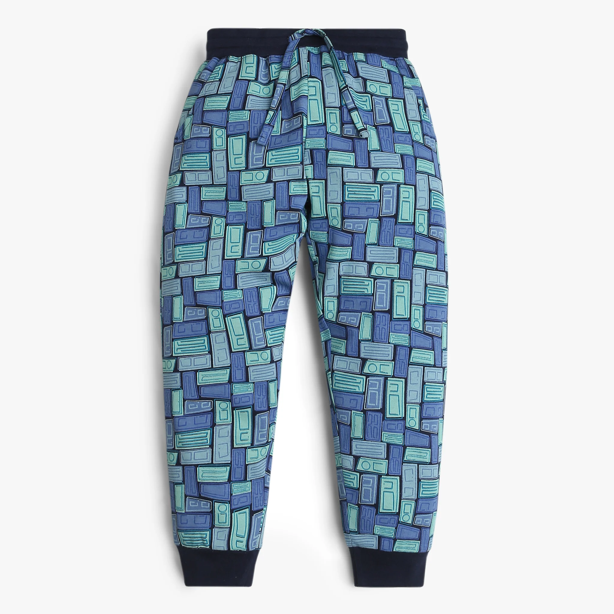 Boys All Over Print Crew Neck Full Sleeve Conversational Print T-Shirt With Track Pant Sleepwear Set - Image 3
