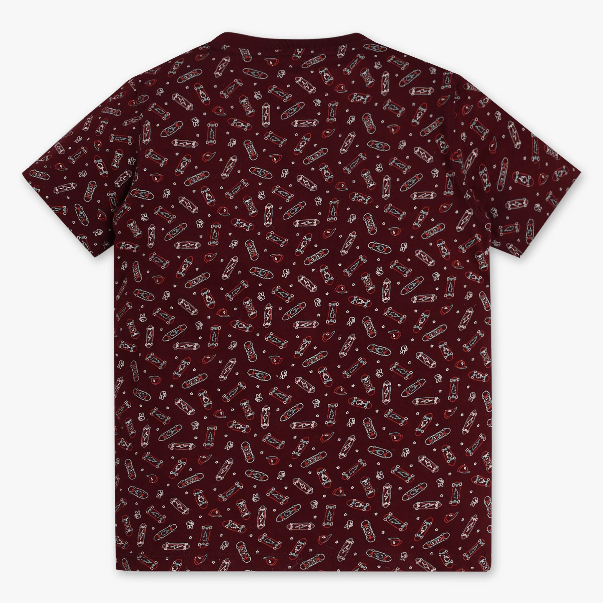 Boys All Over Print Sleepwear T-shirt with Short Set - Image 3
