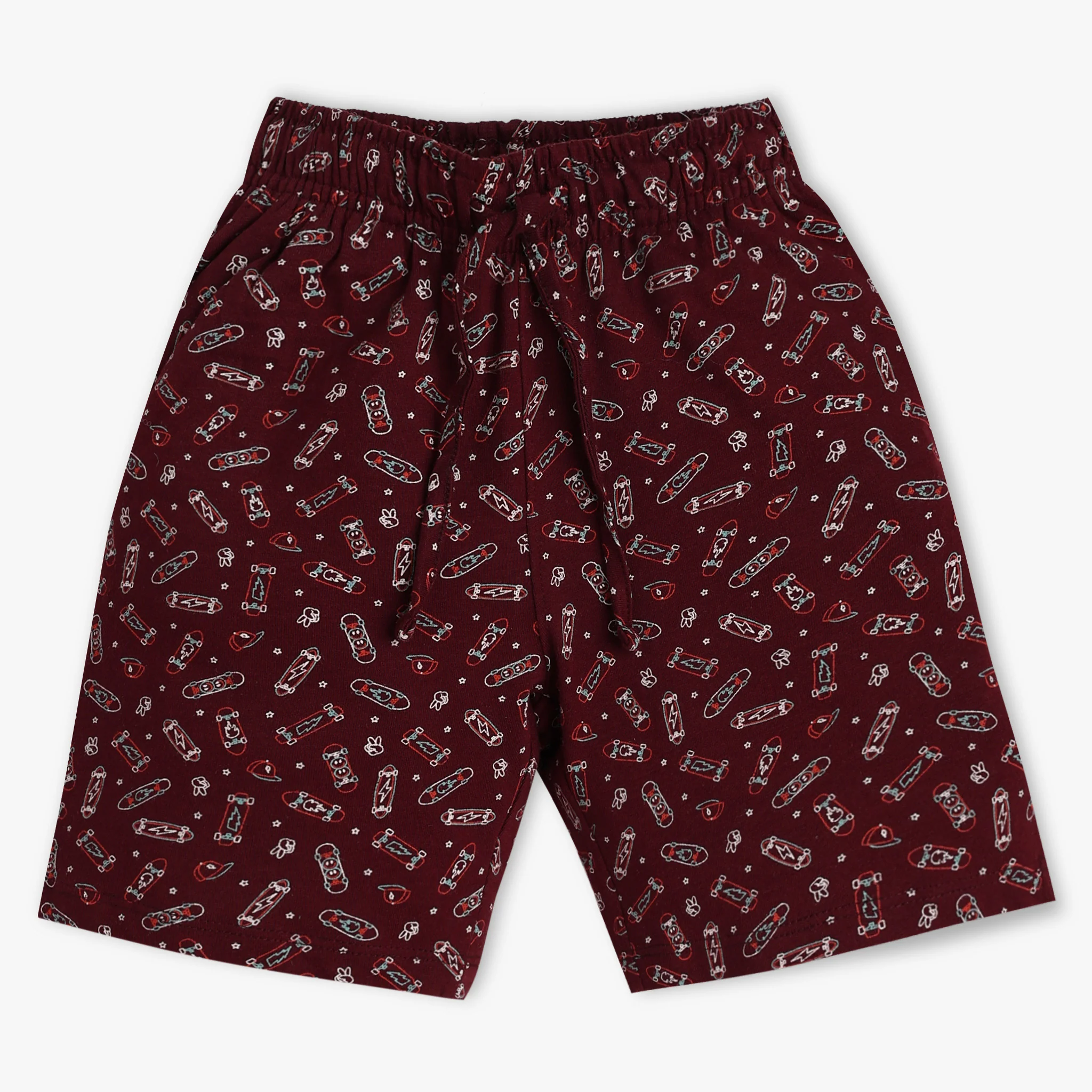 Boys All Over Print Sleepwear T-shirt with Short Set - Image 5