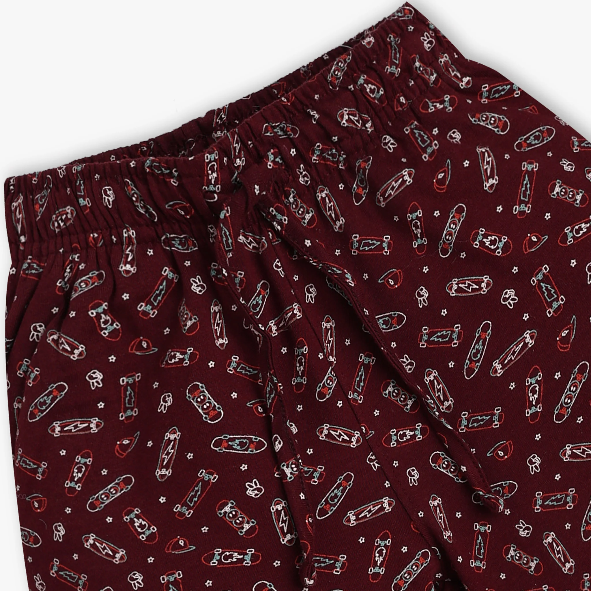 Boys All Over Print Sleepwear T-shirt with Short Set - Image 7