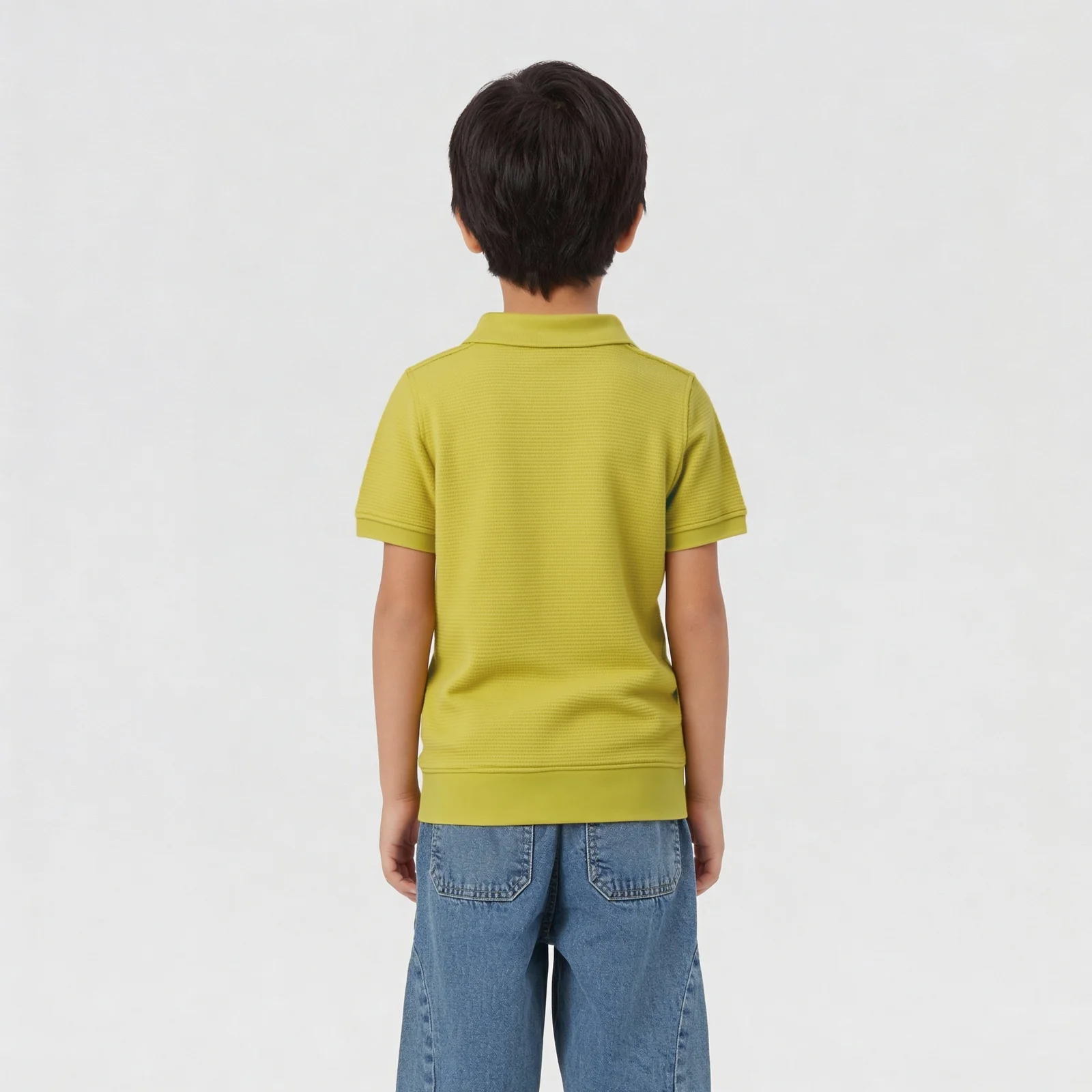 Boys Anytime Adventure Pin Striped Polo T-Shirt - Image 3