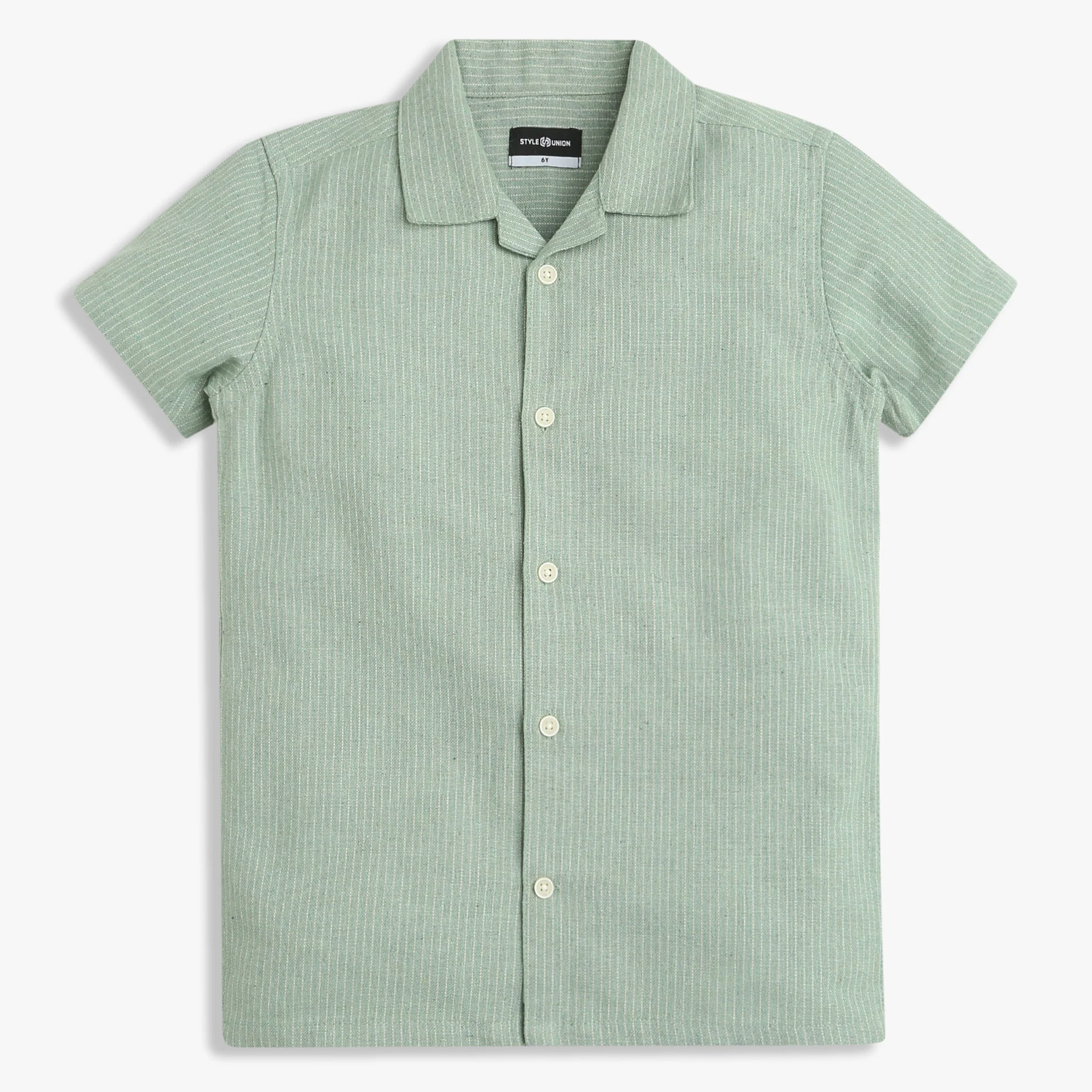 Boys Camp Collar Half Sleeve Shirt