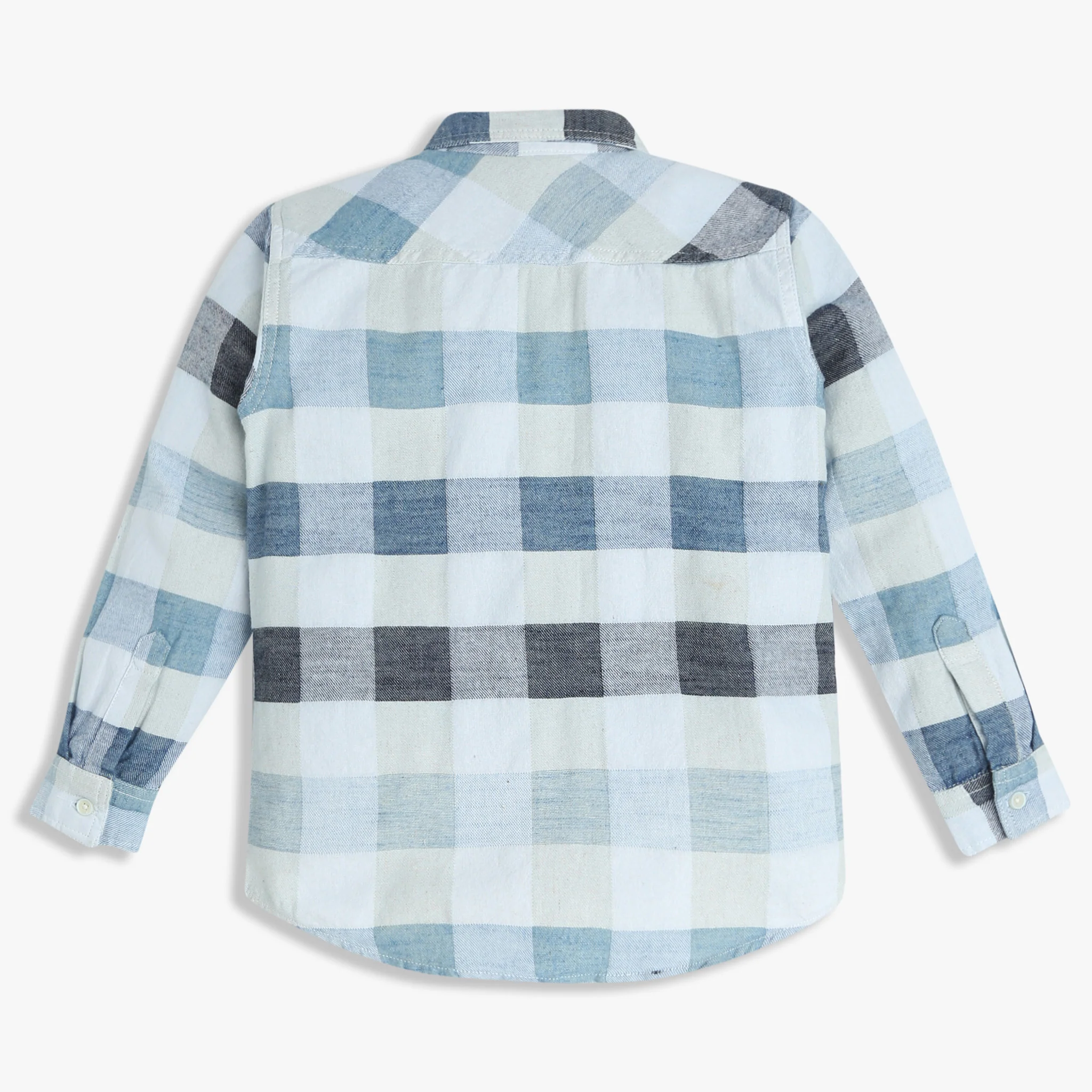 Boys Checkered Full Sleeve Shirt - Image 2
